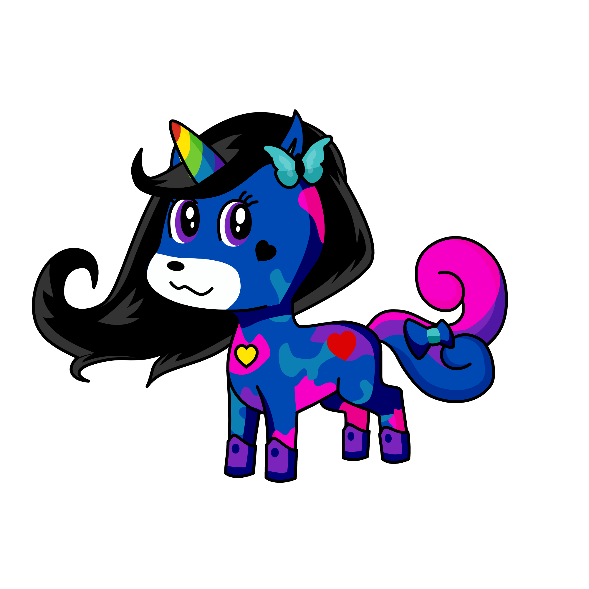 Pride horse, the unicorn
