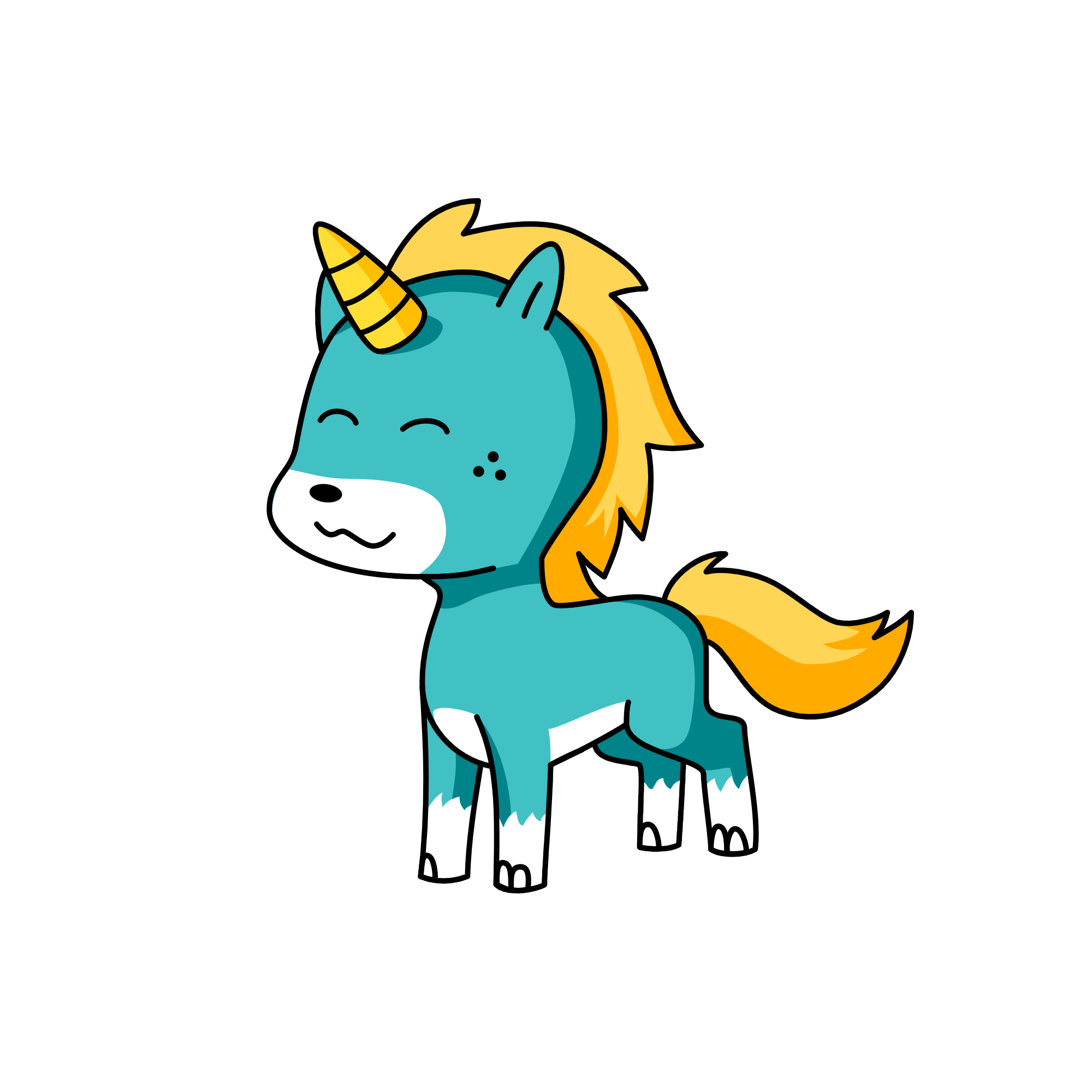 Winter, the unicorn