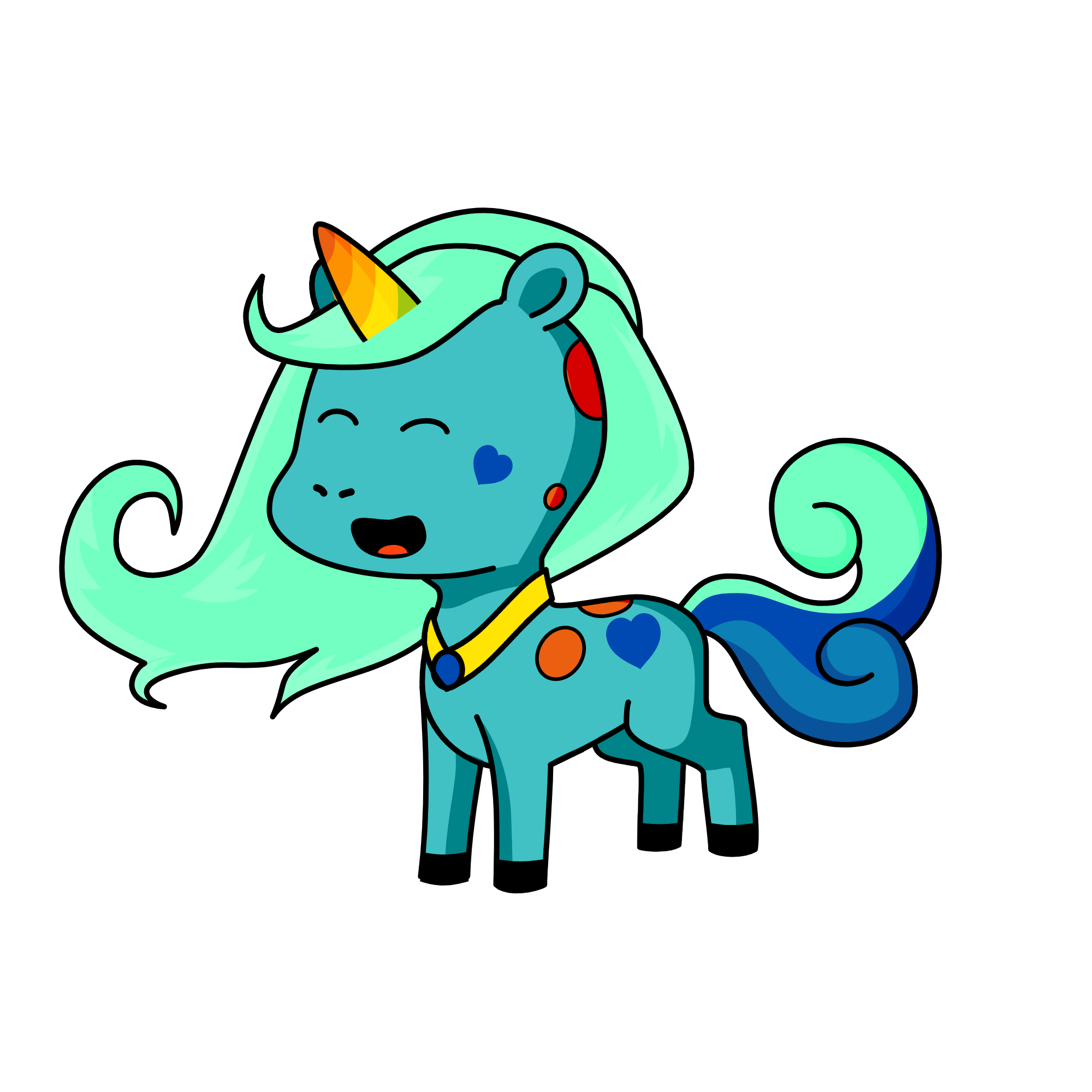 Snow, the unicorn
