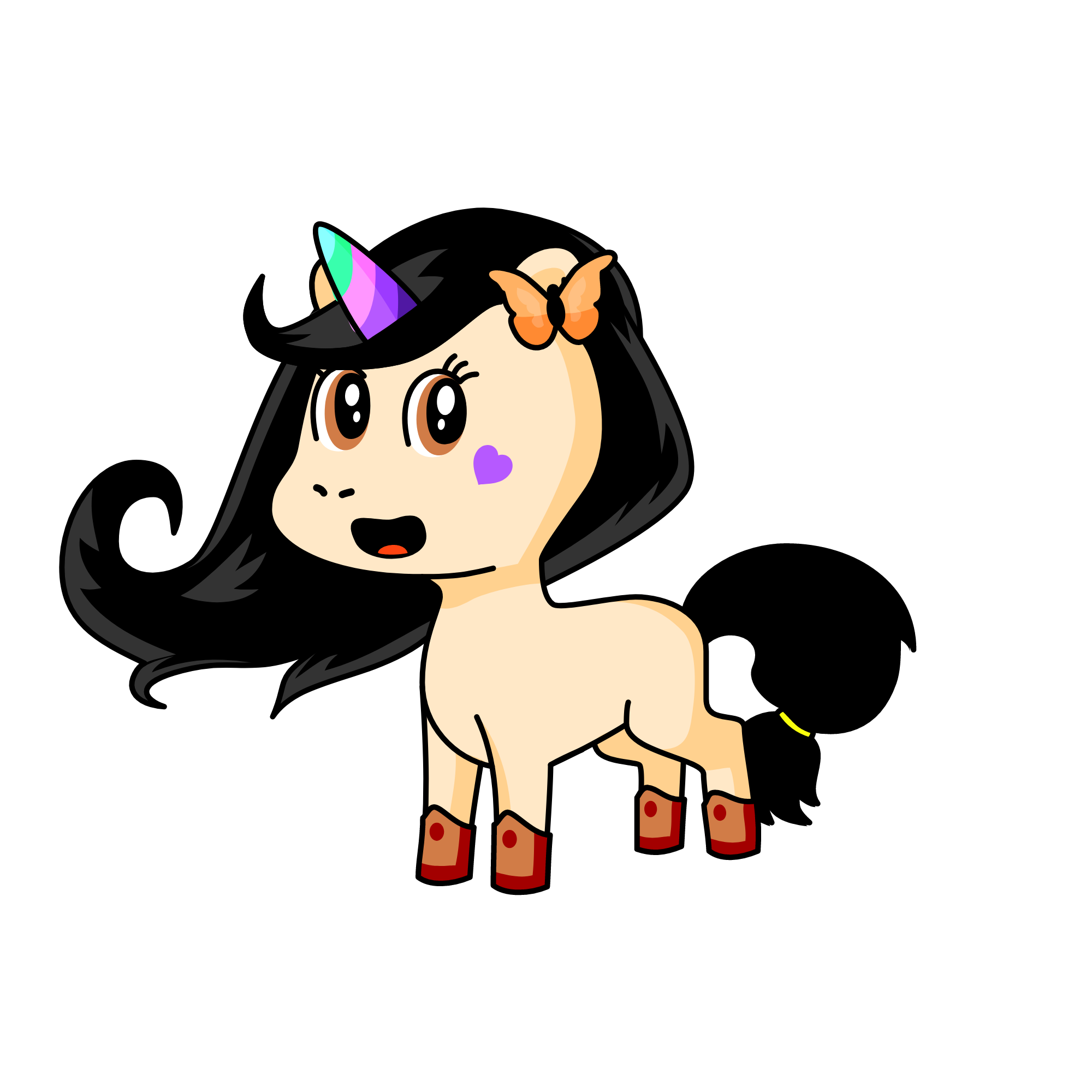 Elaine(Me as a unicorn human), the unicorn