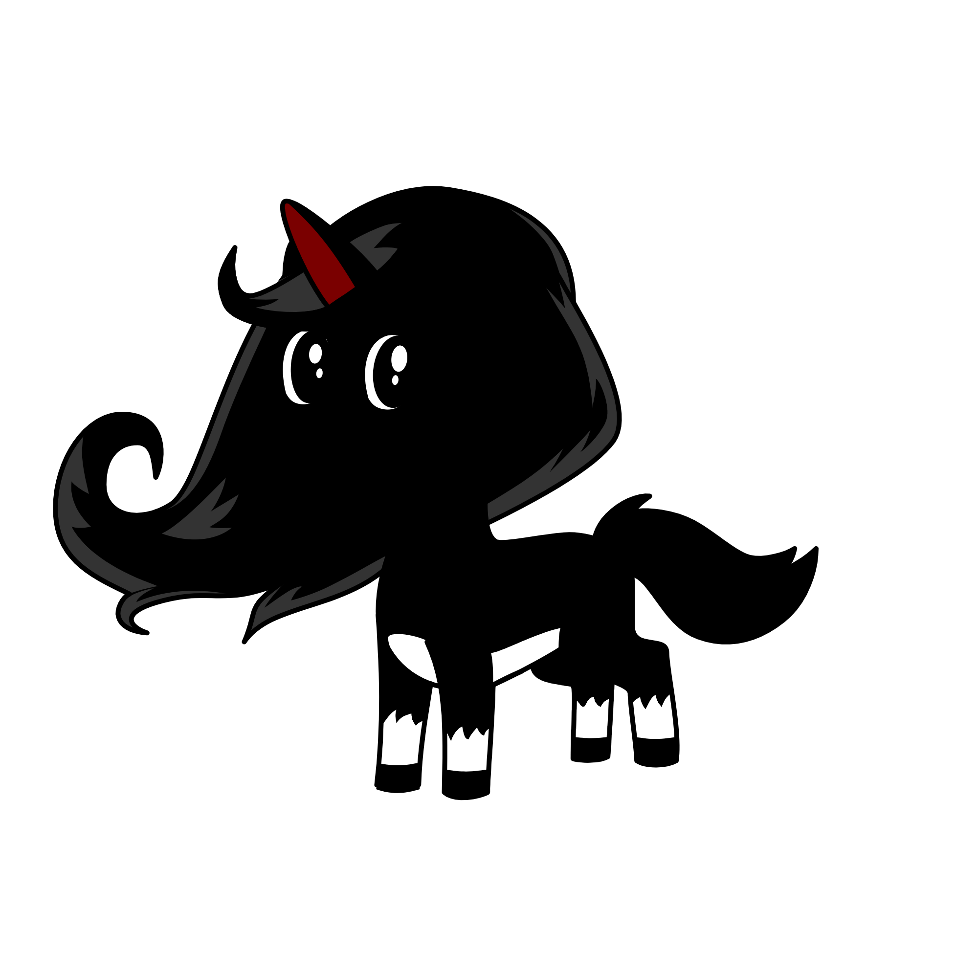 dark night, the unicorn