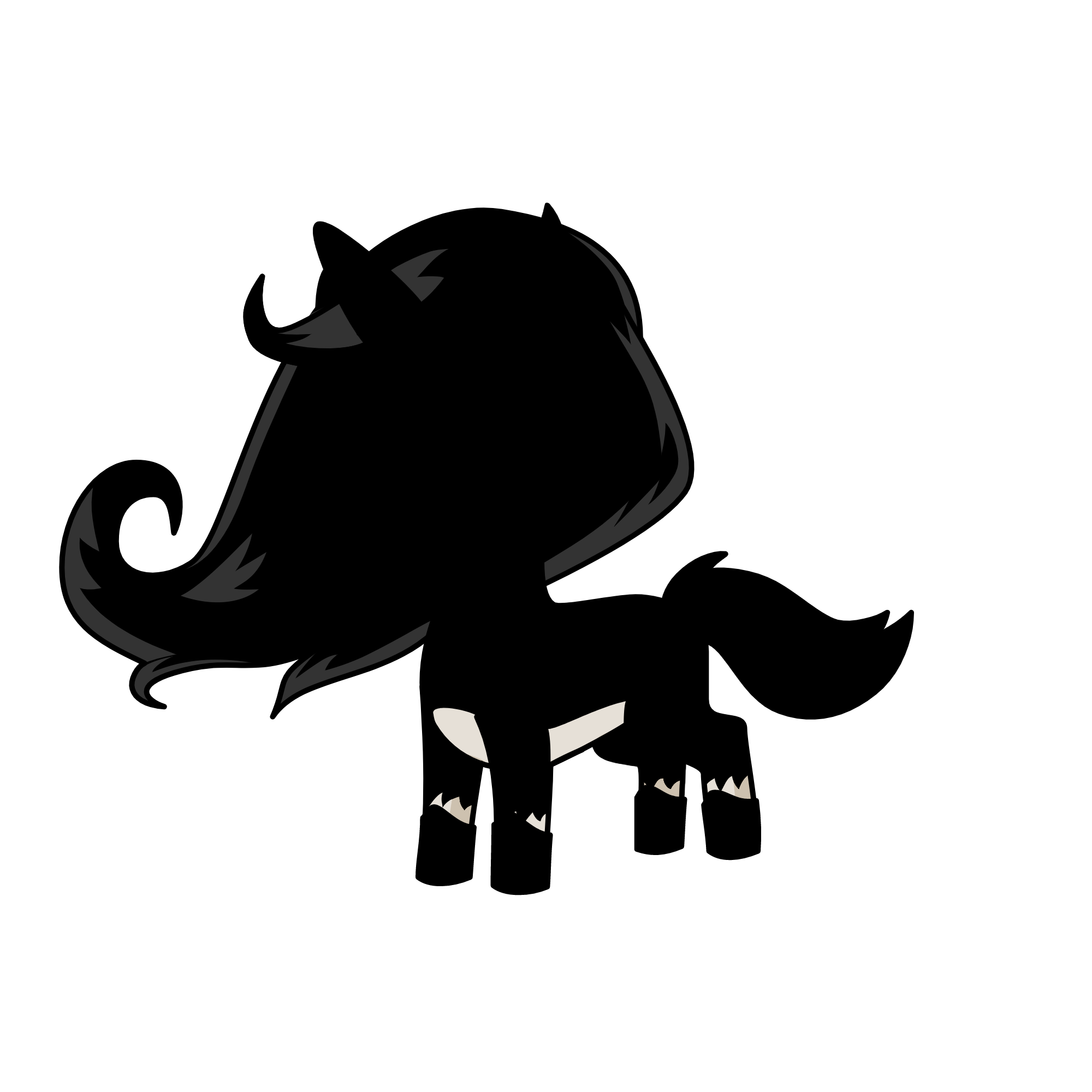 Faceless, the unicorn