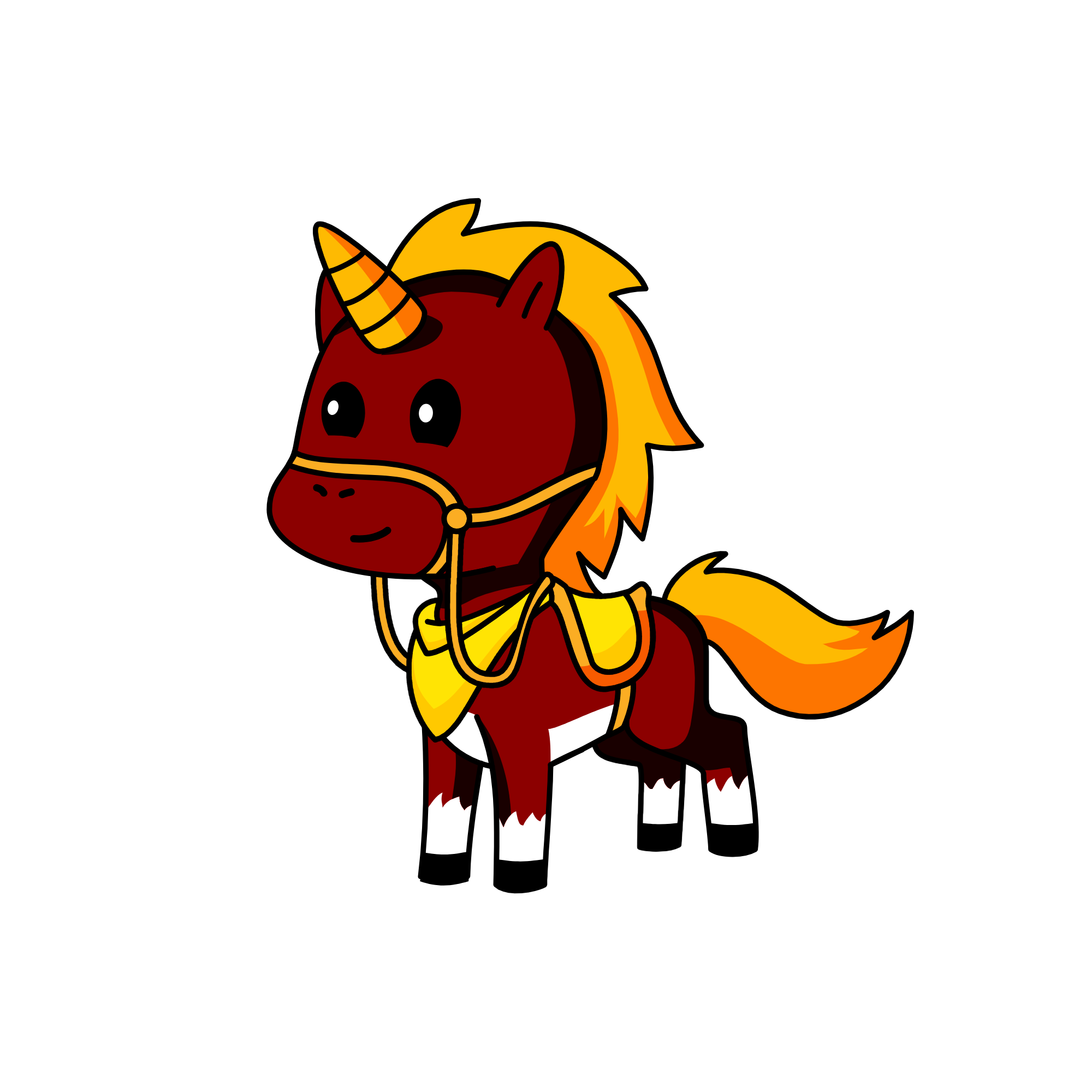 Flashy, the unicorn