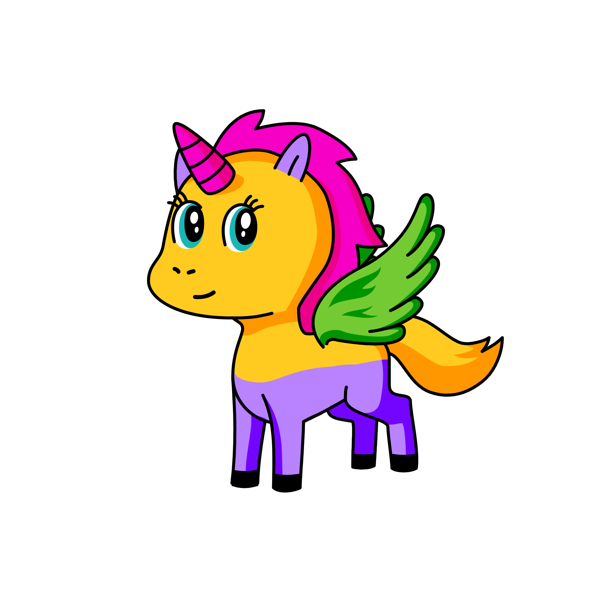 Tec na, the unicorn