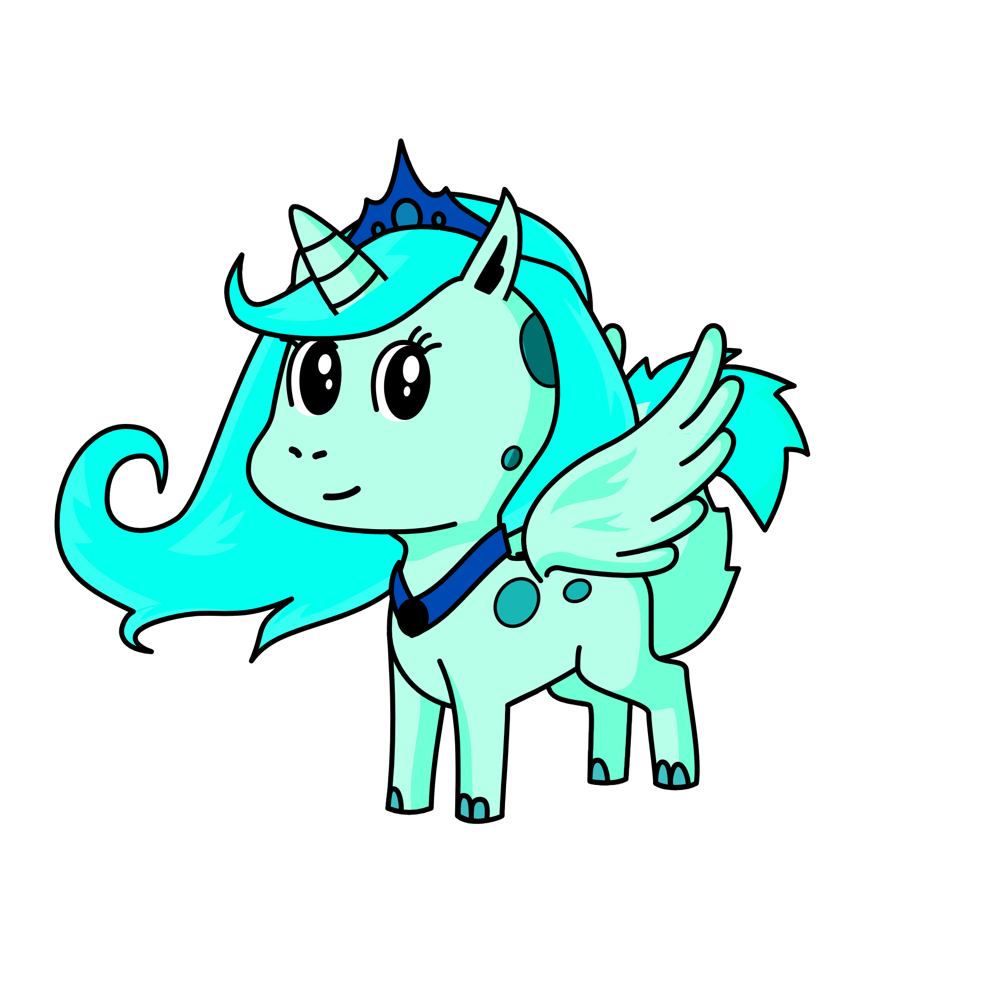 Princess snowflake, the unicorn