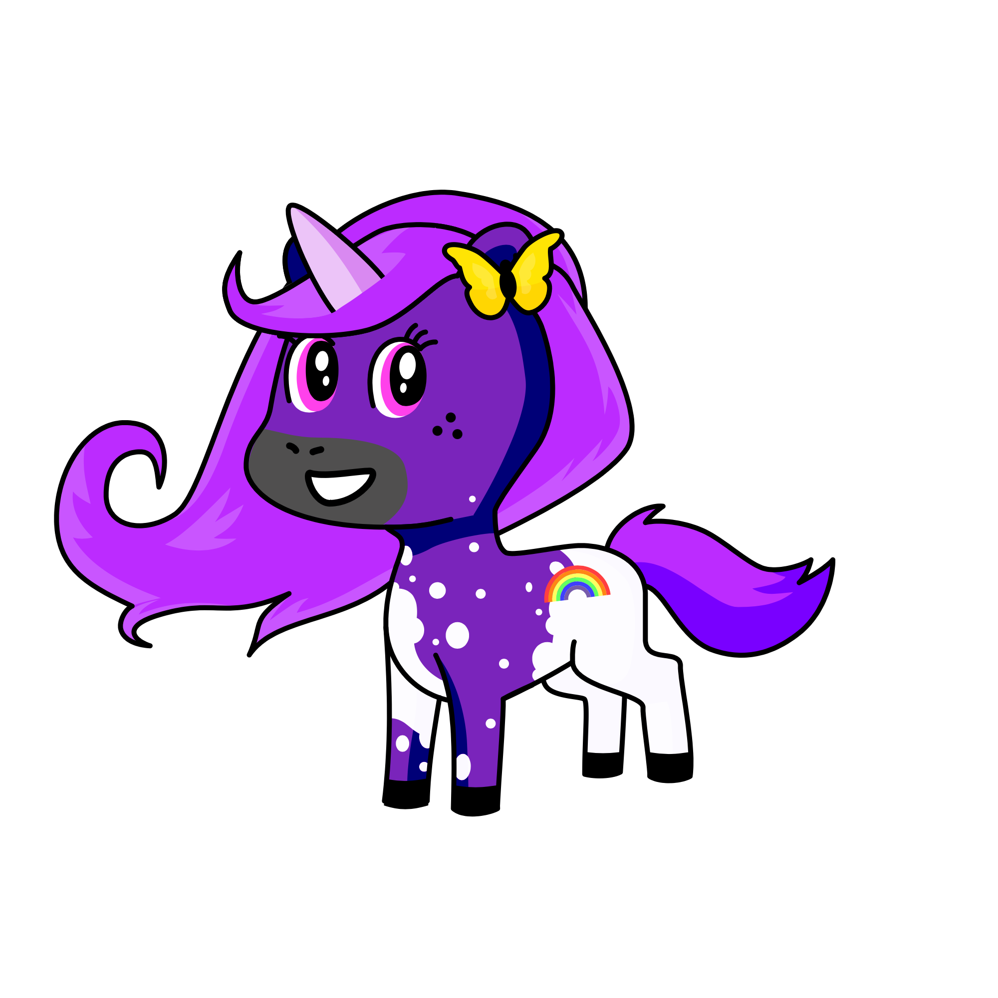 Butterfly 🦋, the unicorn