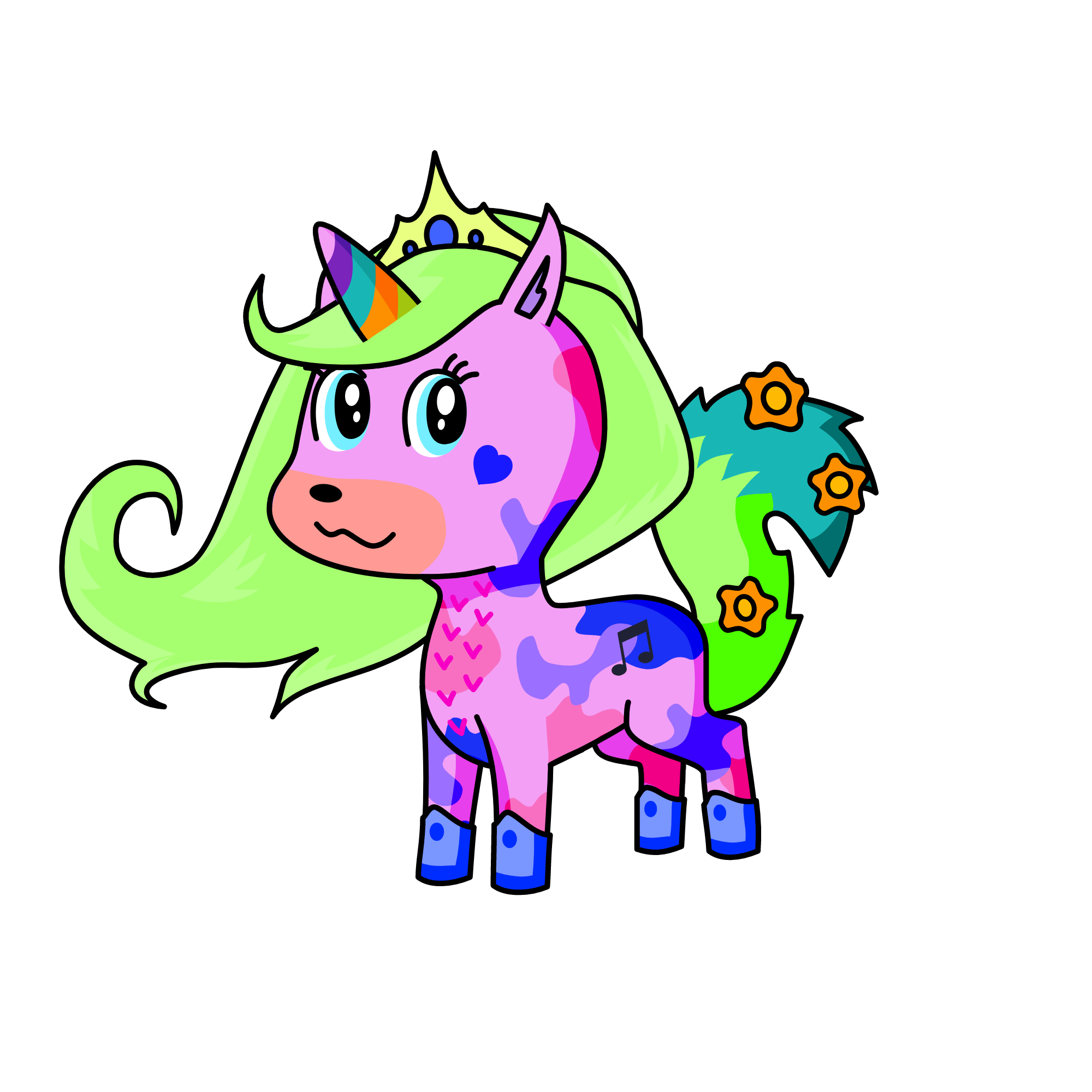 Princess Music, the unicorn
