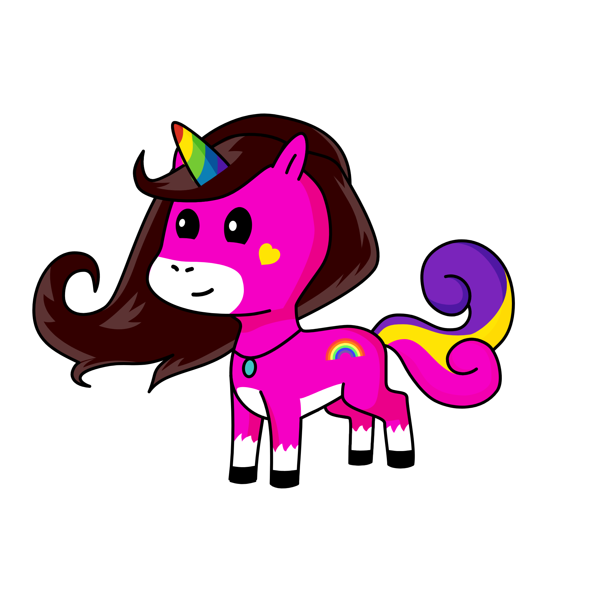 Sara sparkles, the unicorn