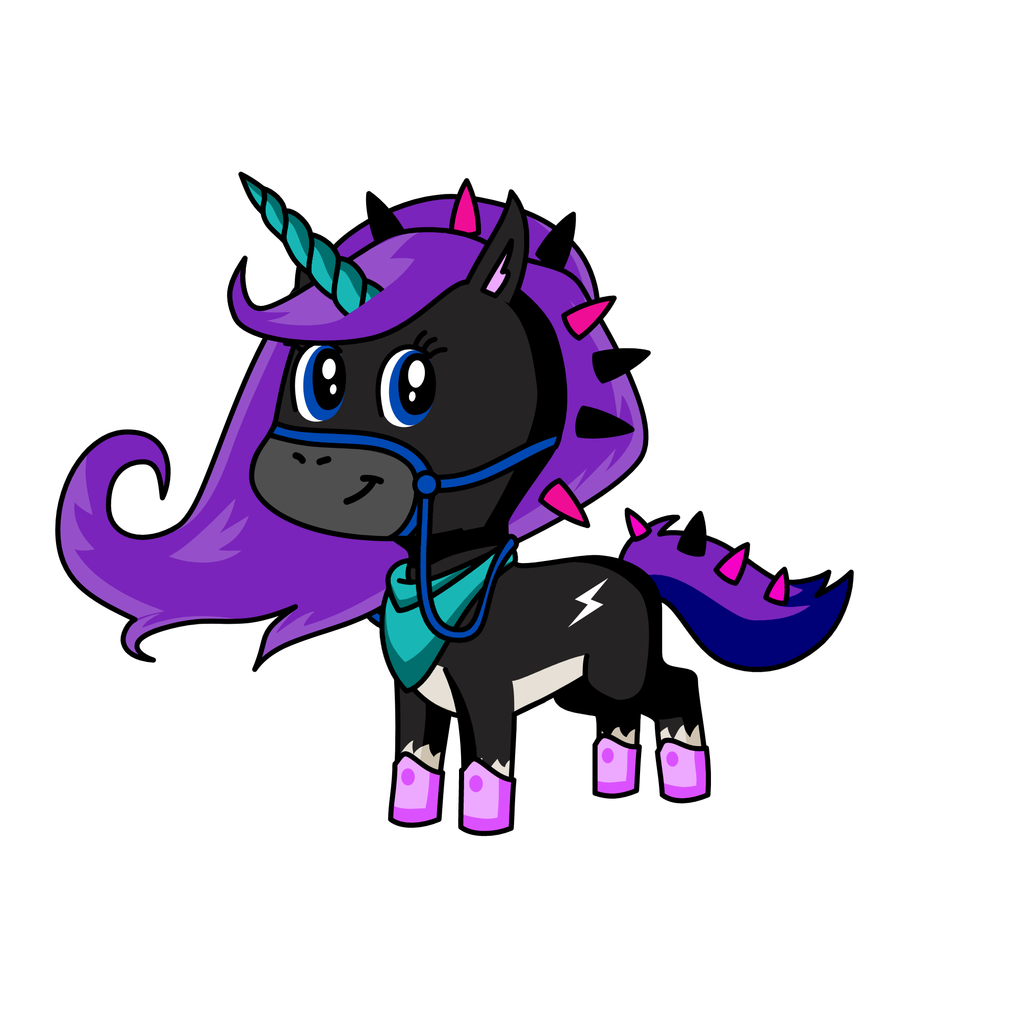 Dark Raven, the unicorn