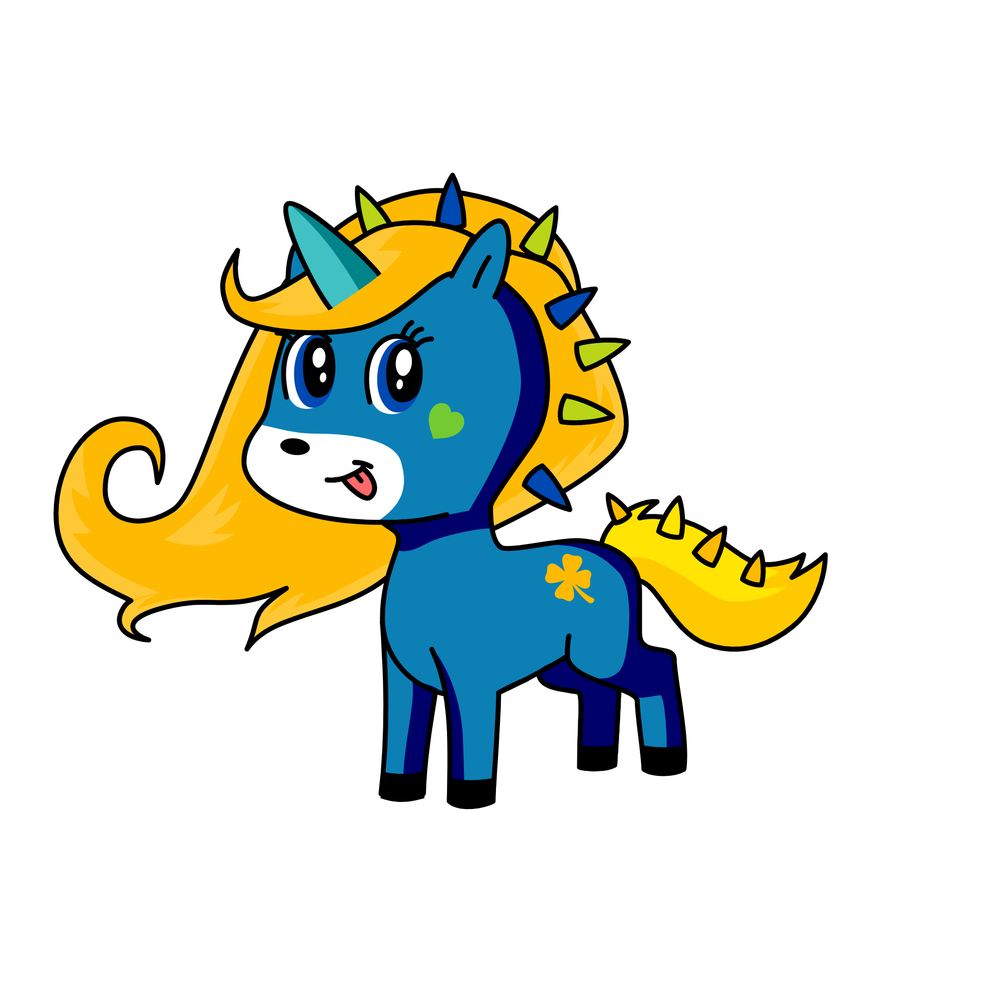 Shining star, the unicorn