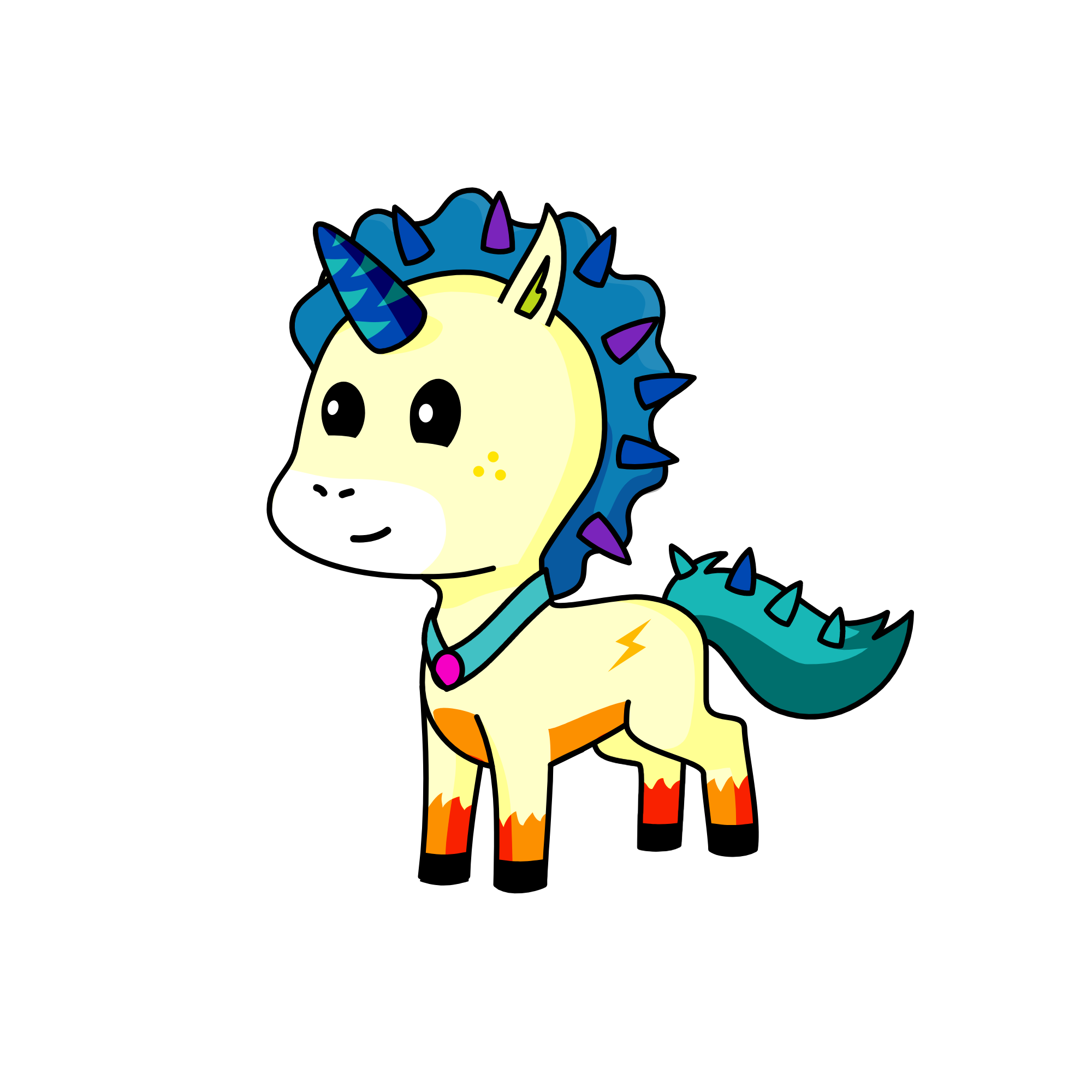 Stela, the unicorn