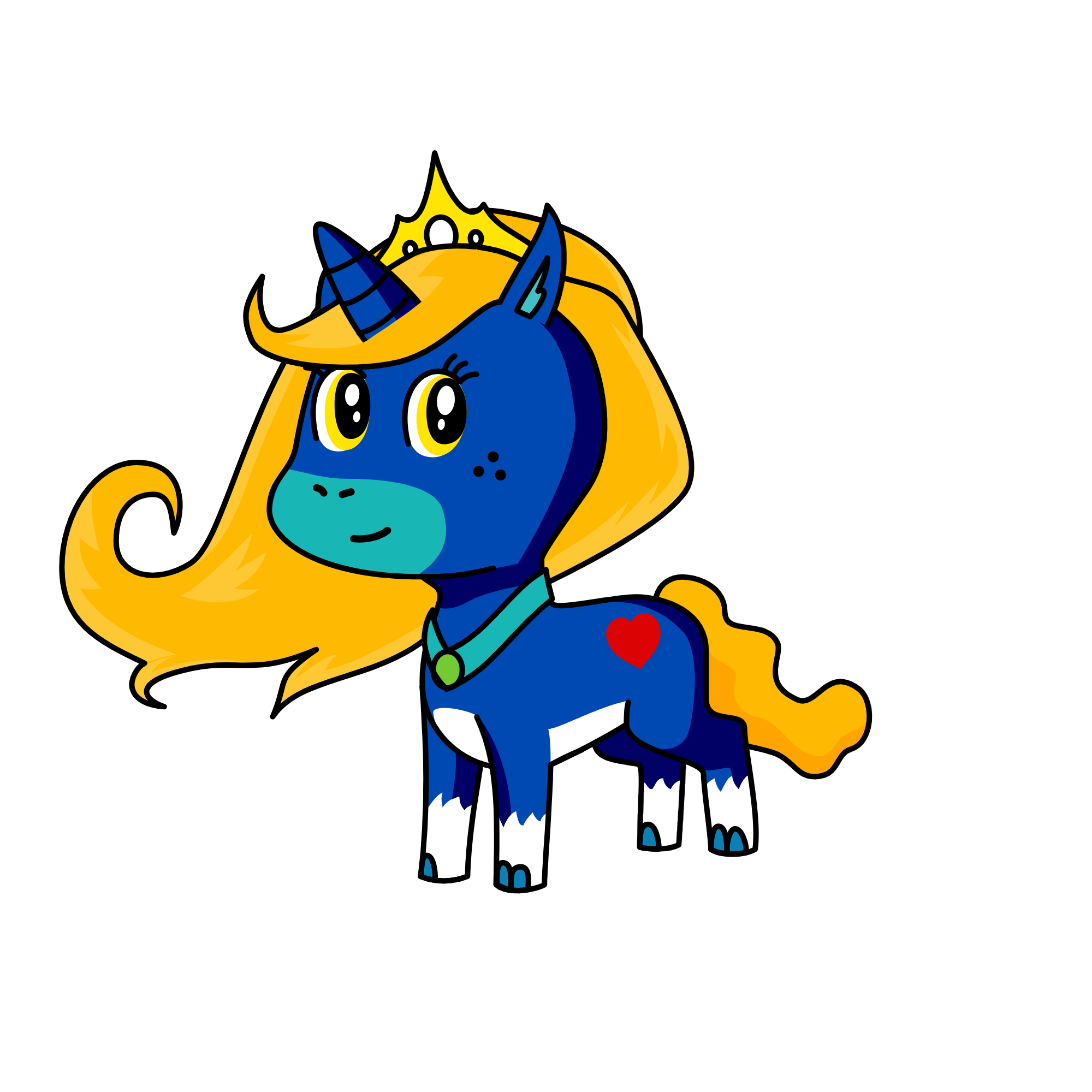 Queen love, the unicorn