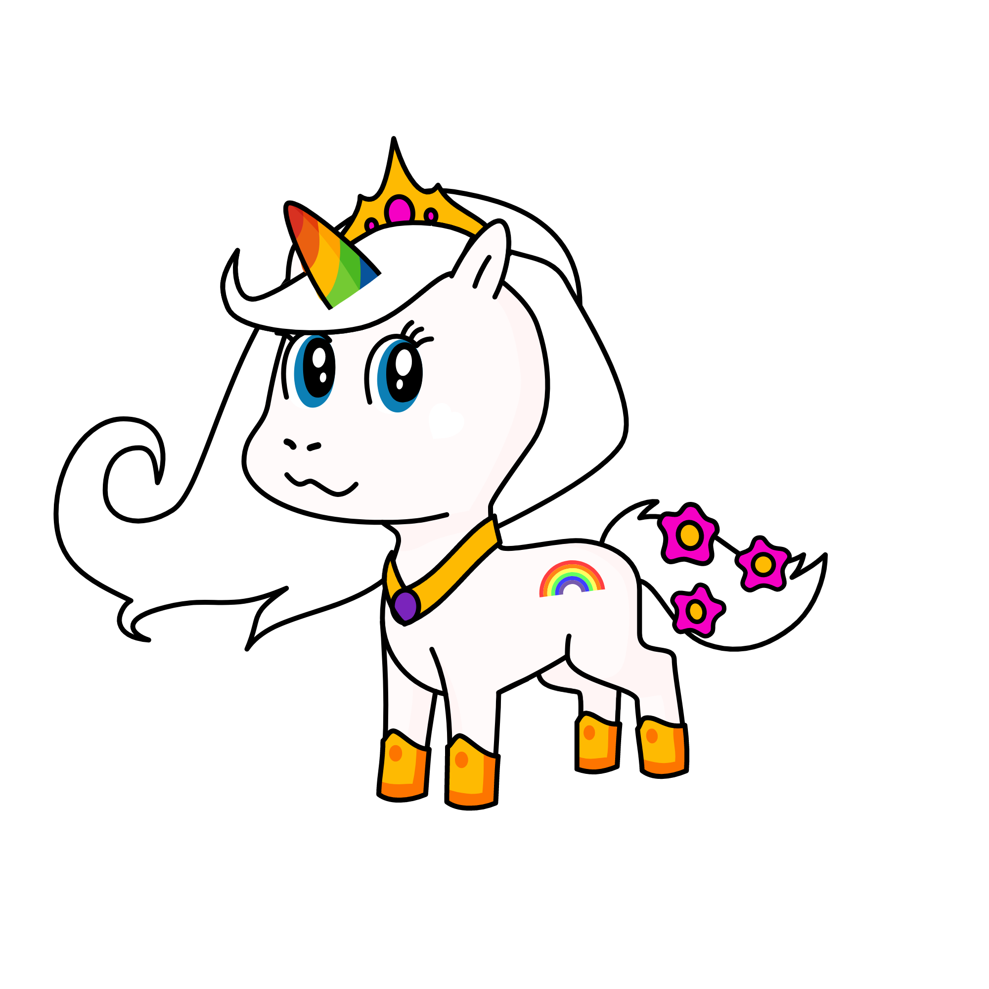 Queen celestia, the unicorn