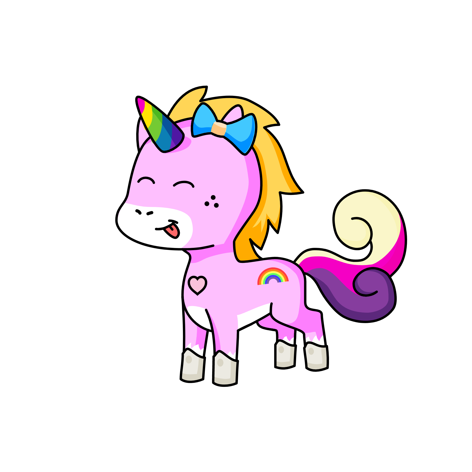 pink and loveing, the unicorn