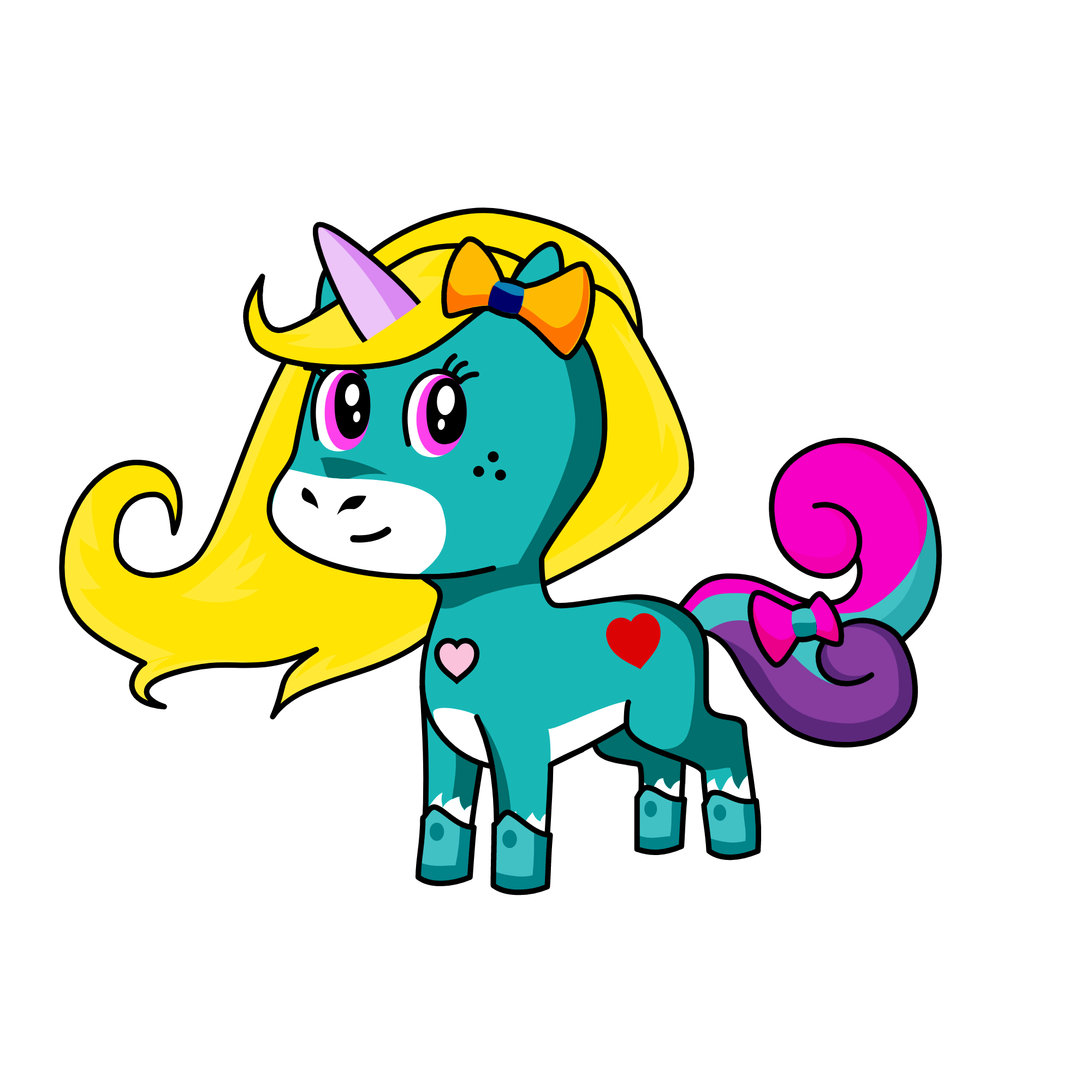 Rock star shine, the unicorn