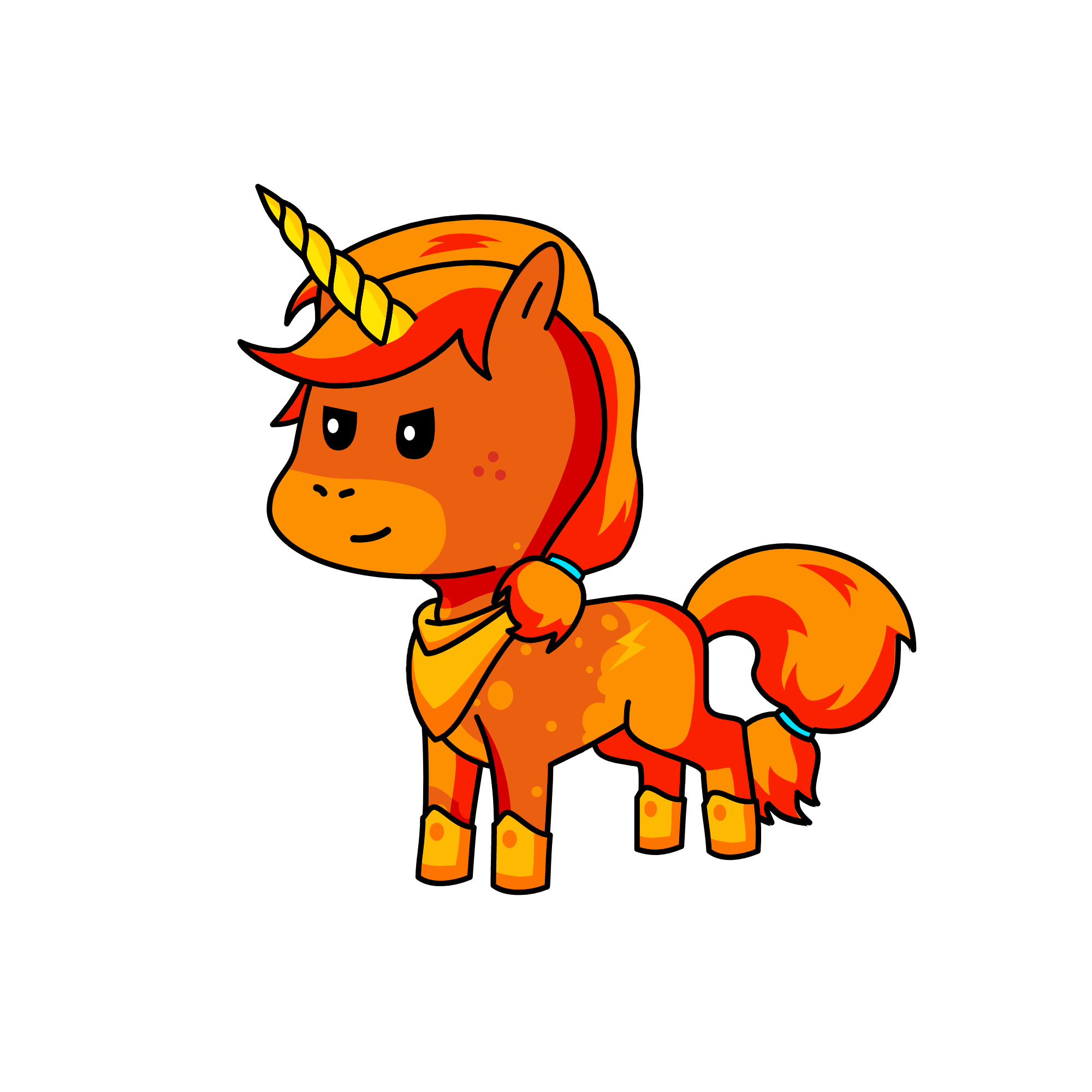 Fire, the unicorn