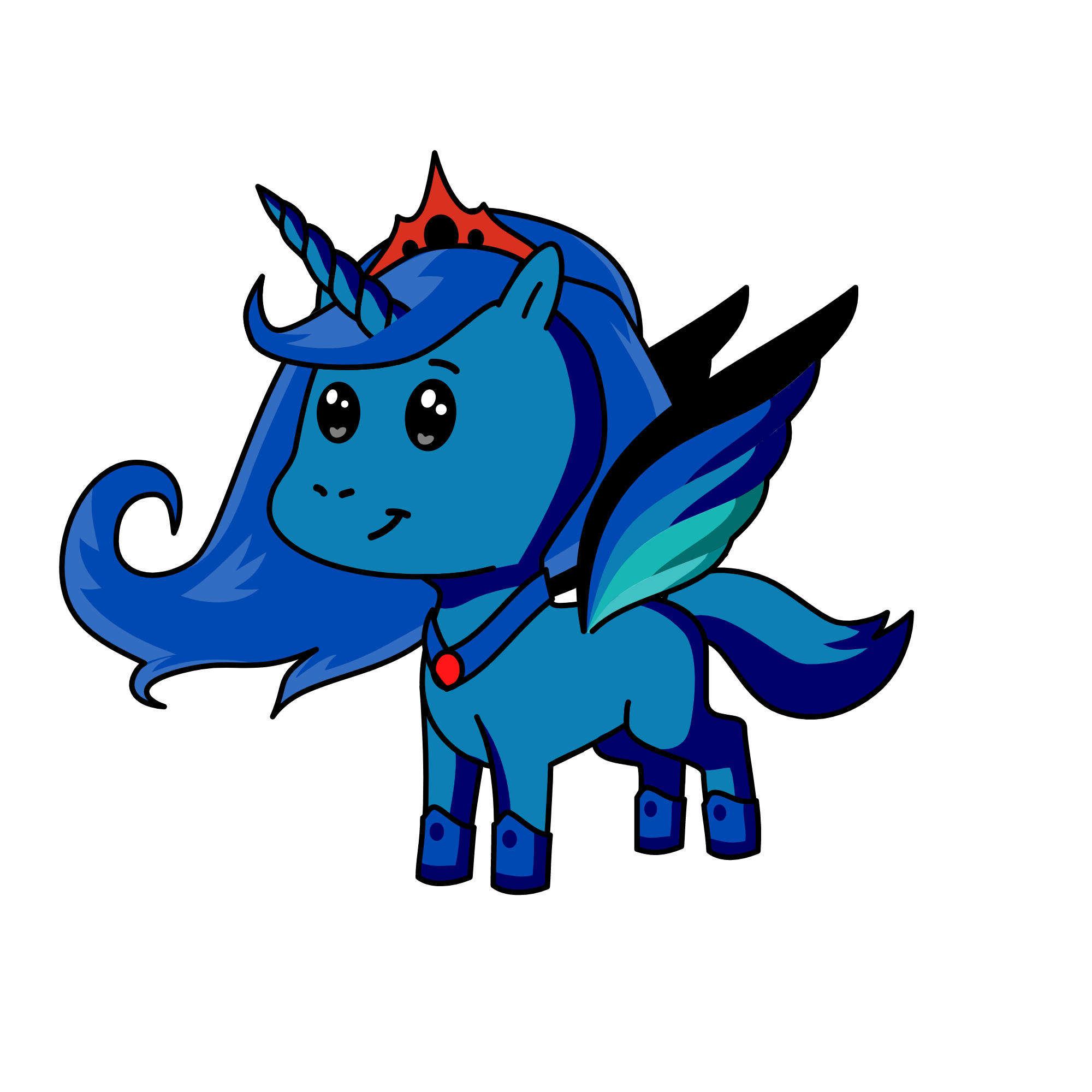 Dark girl, the unicorn