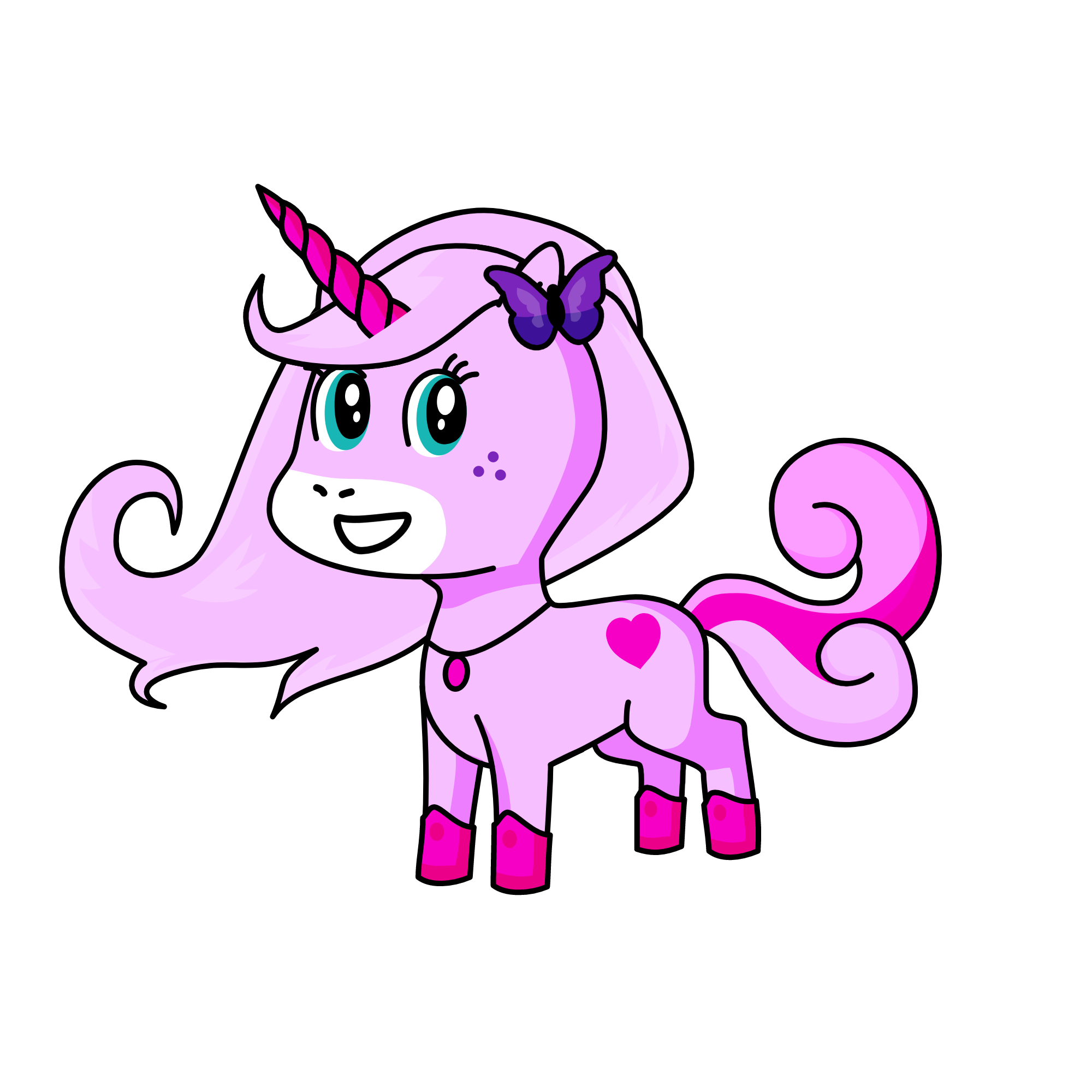 ButterBlue, the unicorn