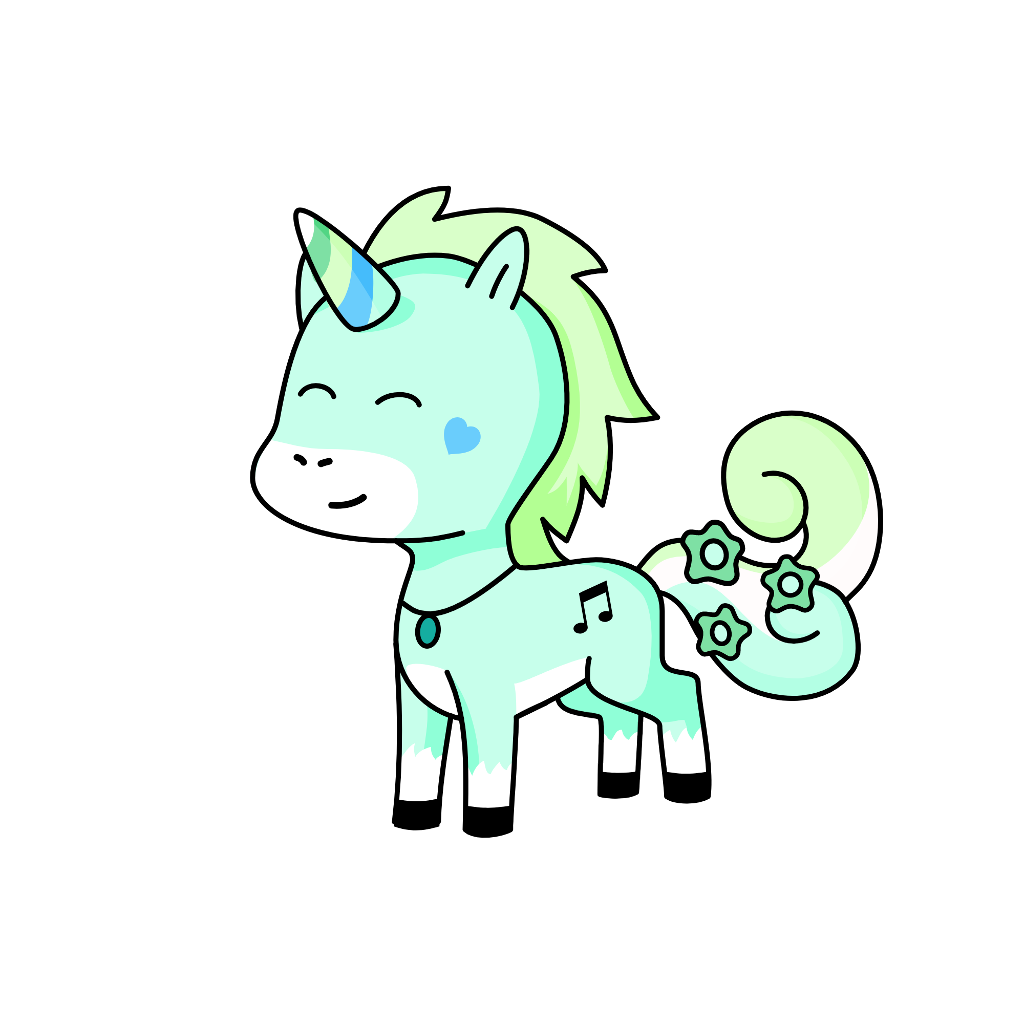 Pepper Mint, the unicorn