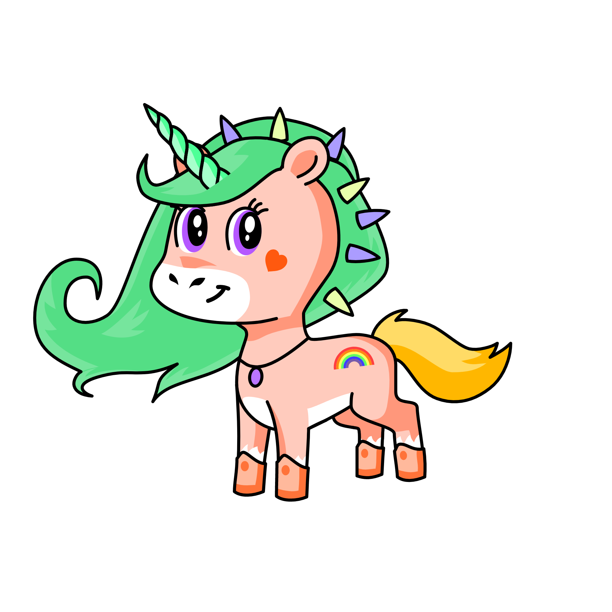 rainbow, the unicorn