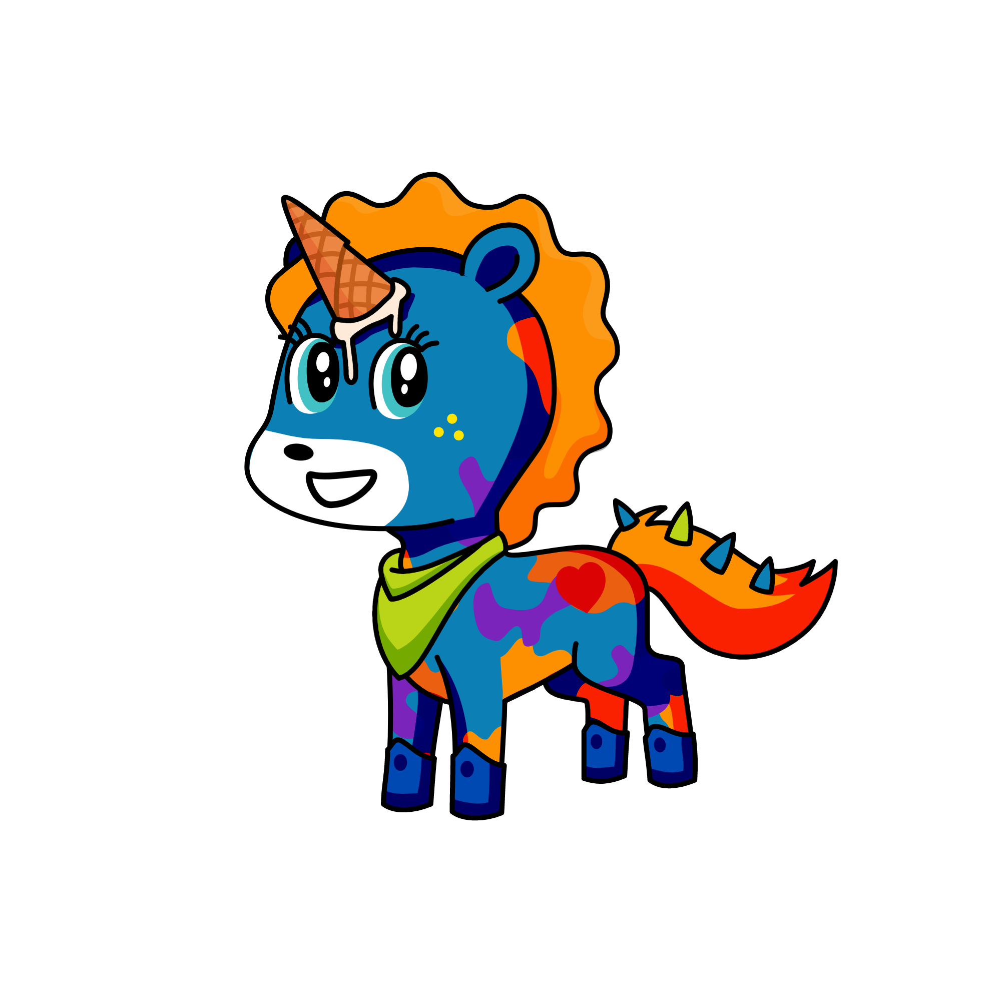 RAINBOW, the unicorn