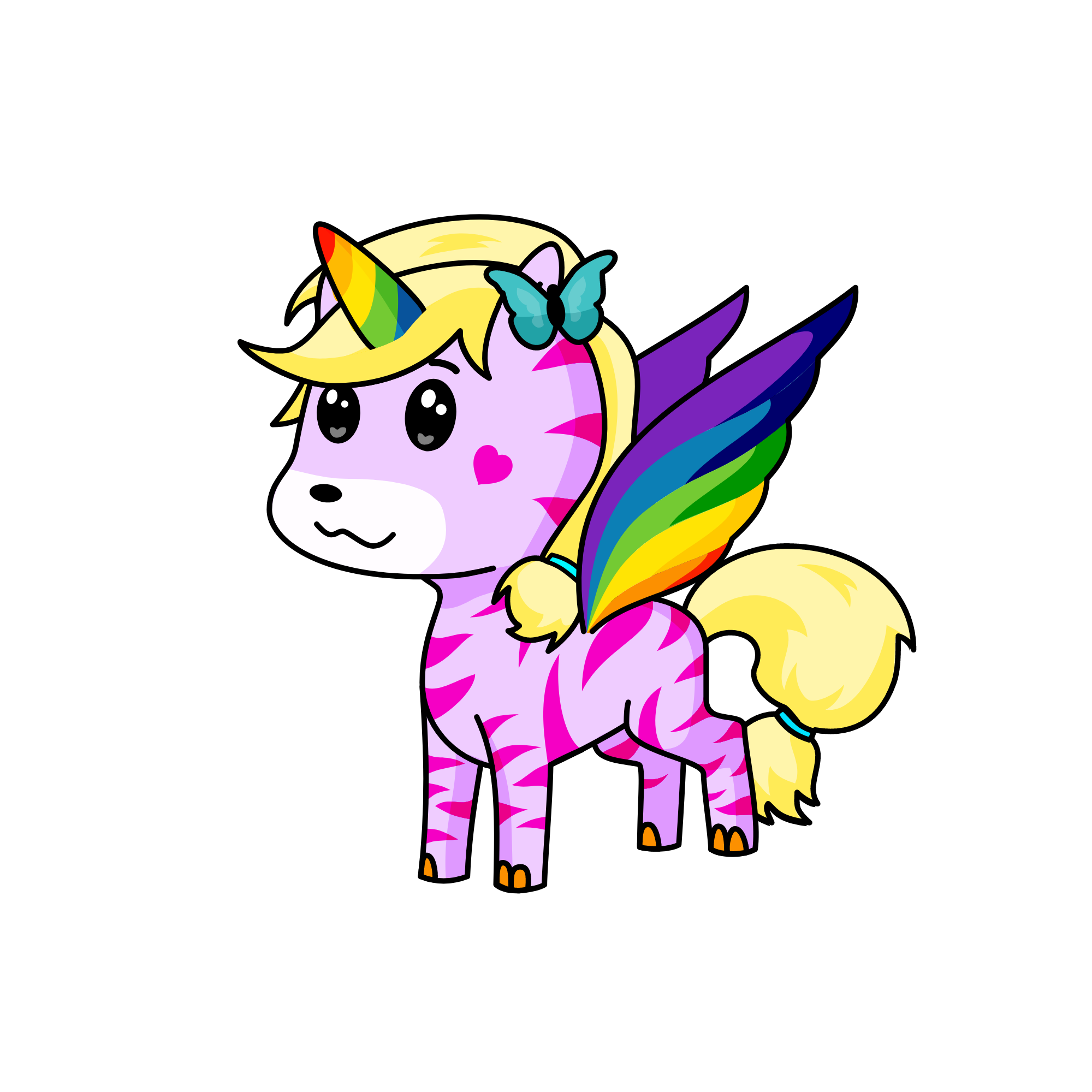 happy forest cutie, the unicorn