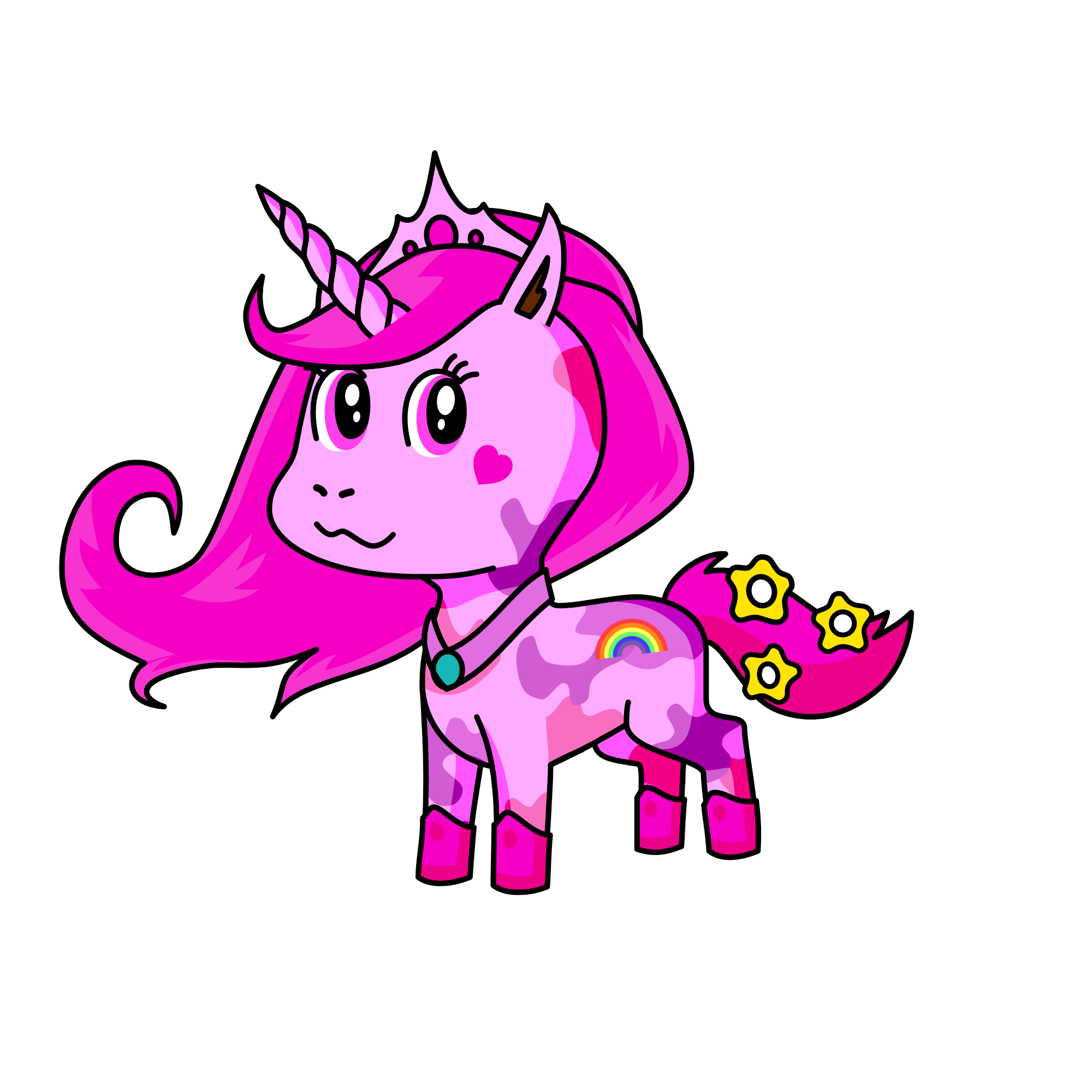 Princess Pink, the unicorn