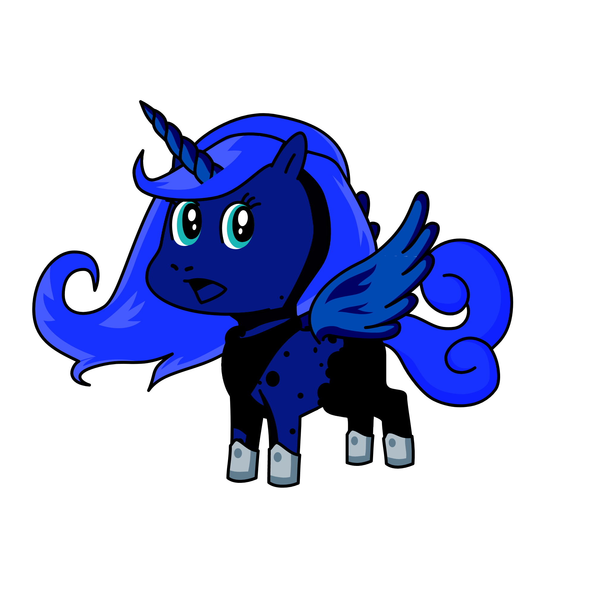 princess luna is concerned, the unicorn