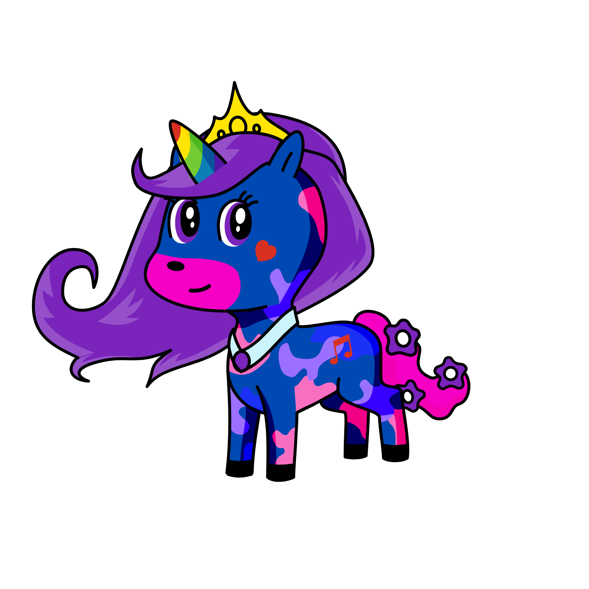 Crystal Heart, the unicorn