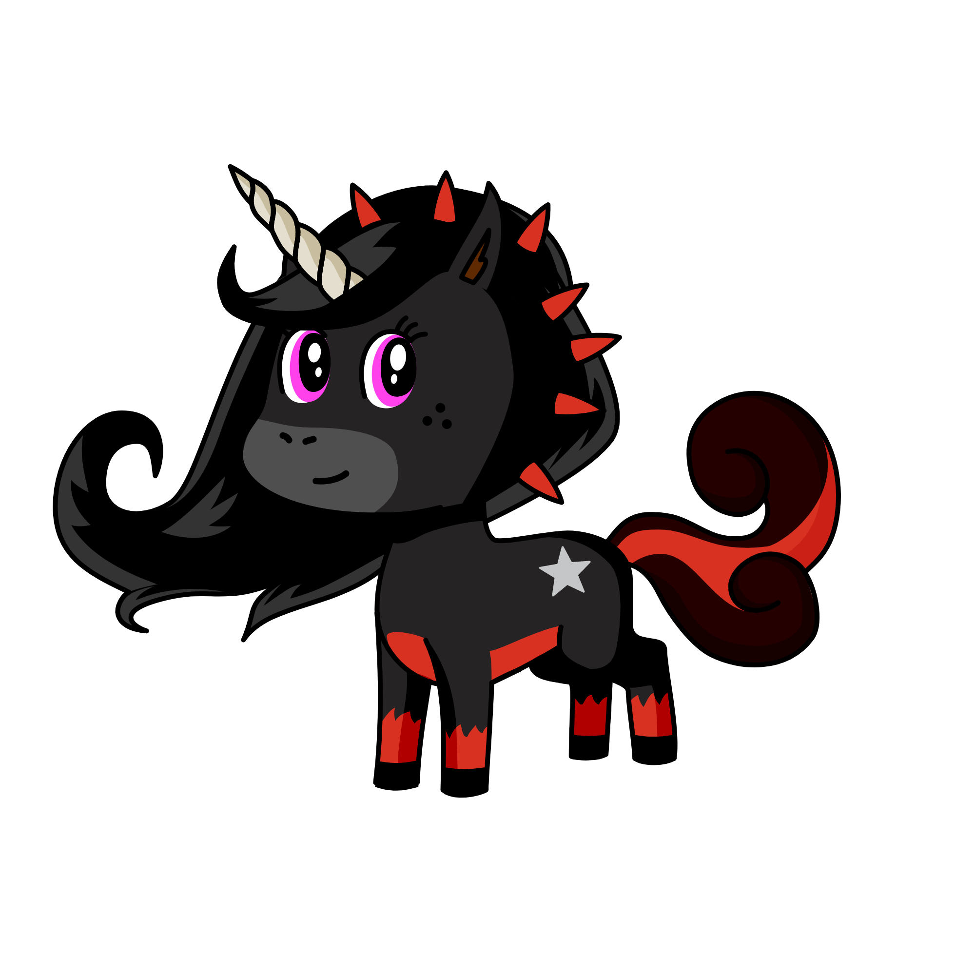 Luna Noir, the unicorn