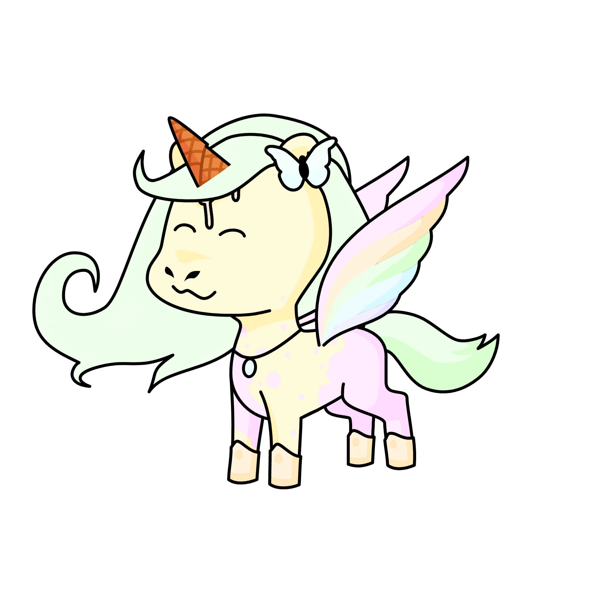 Marshmallow, the unicorn
