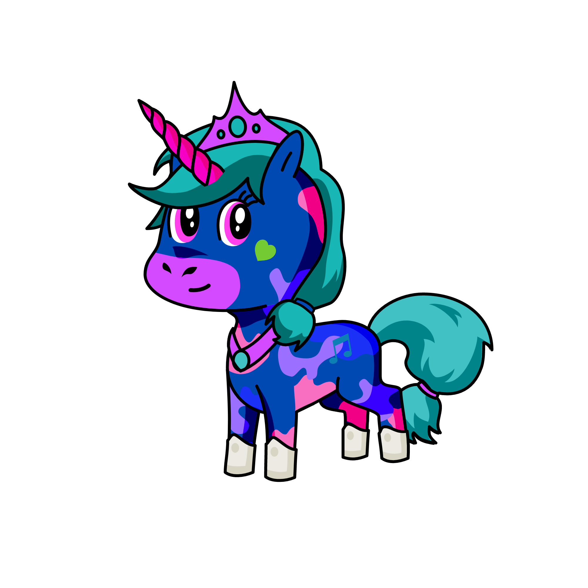 Moonlight, the unicorn