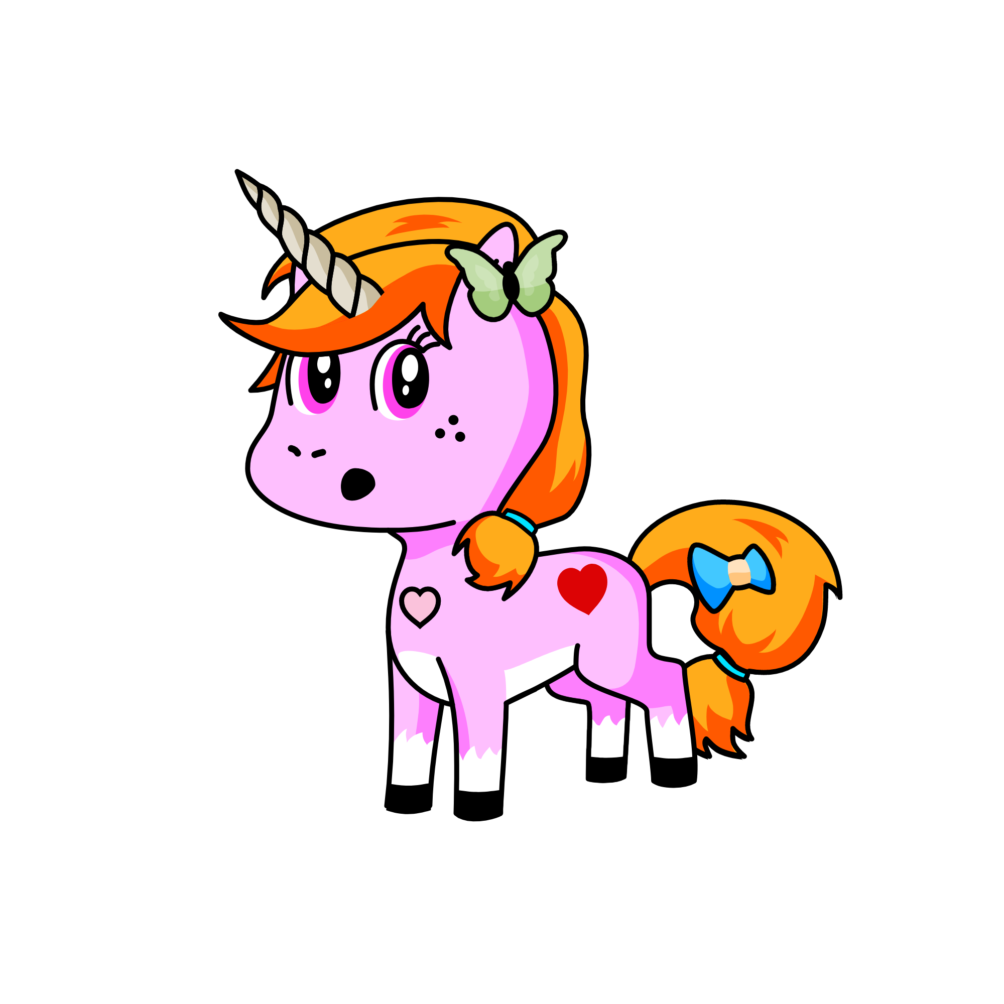 PINKY DASH, the unicorn