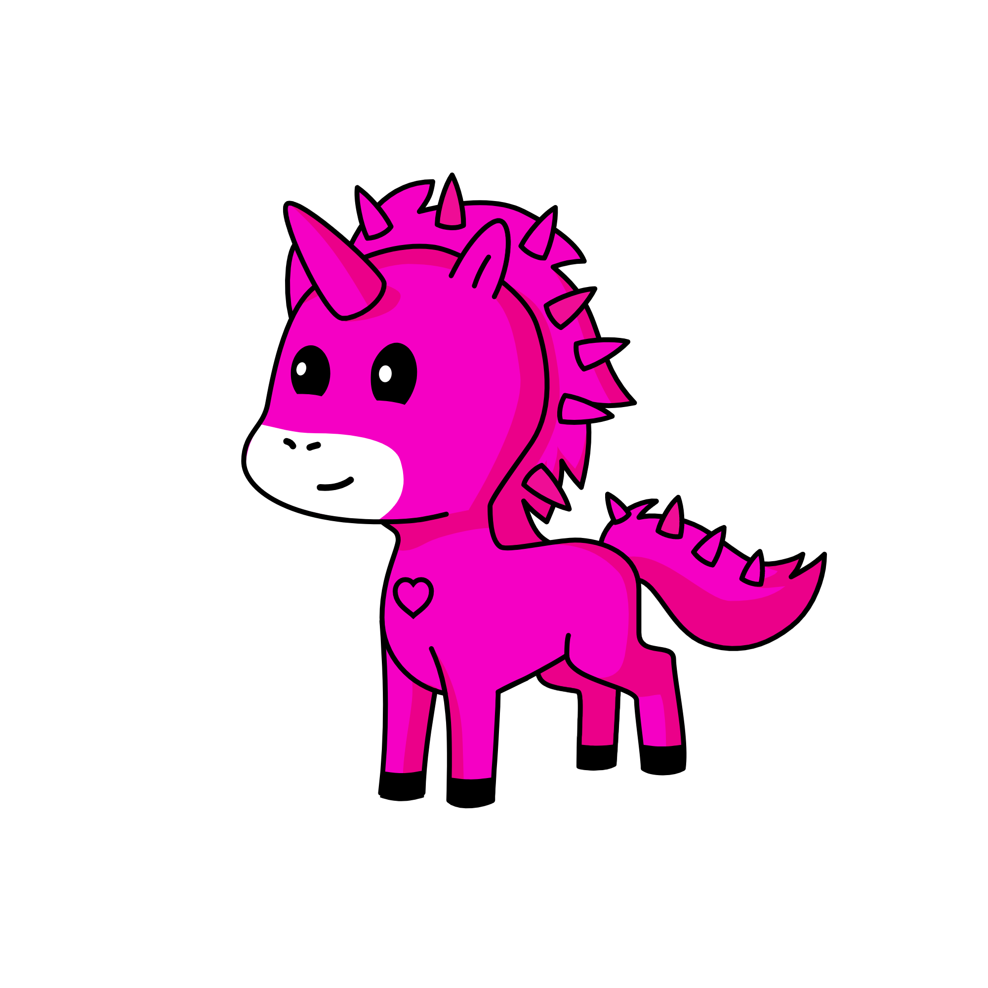 Madam Pink, the unicorn
