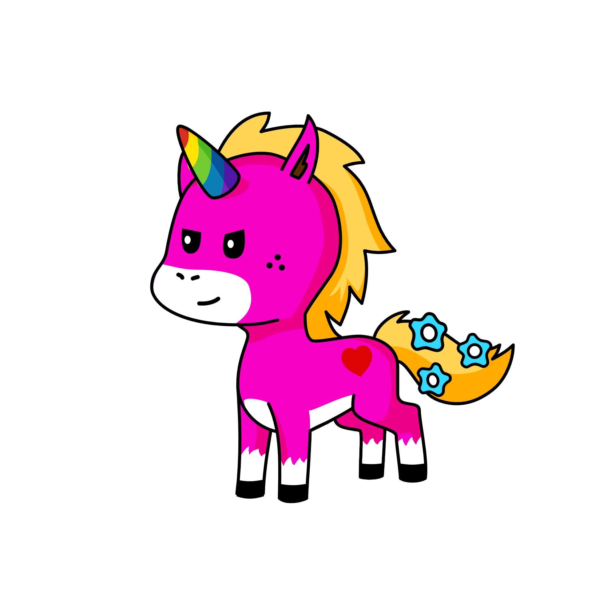 Voltei, the unicorn