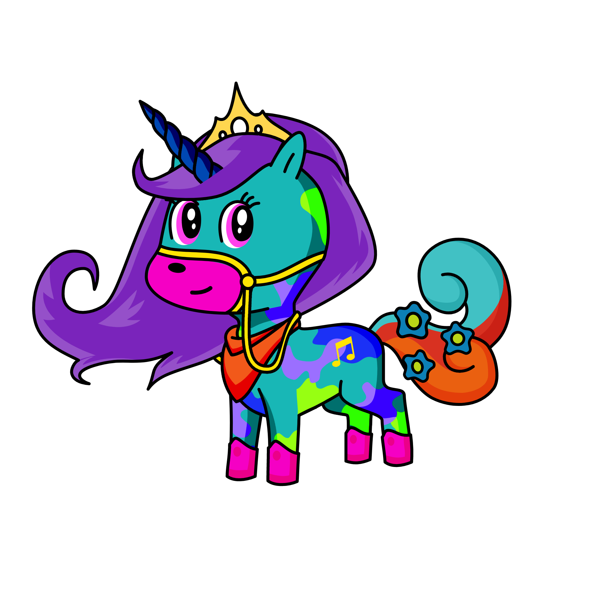 Splatter, the unicorn