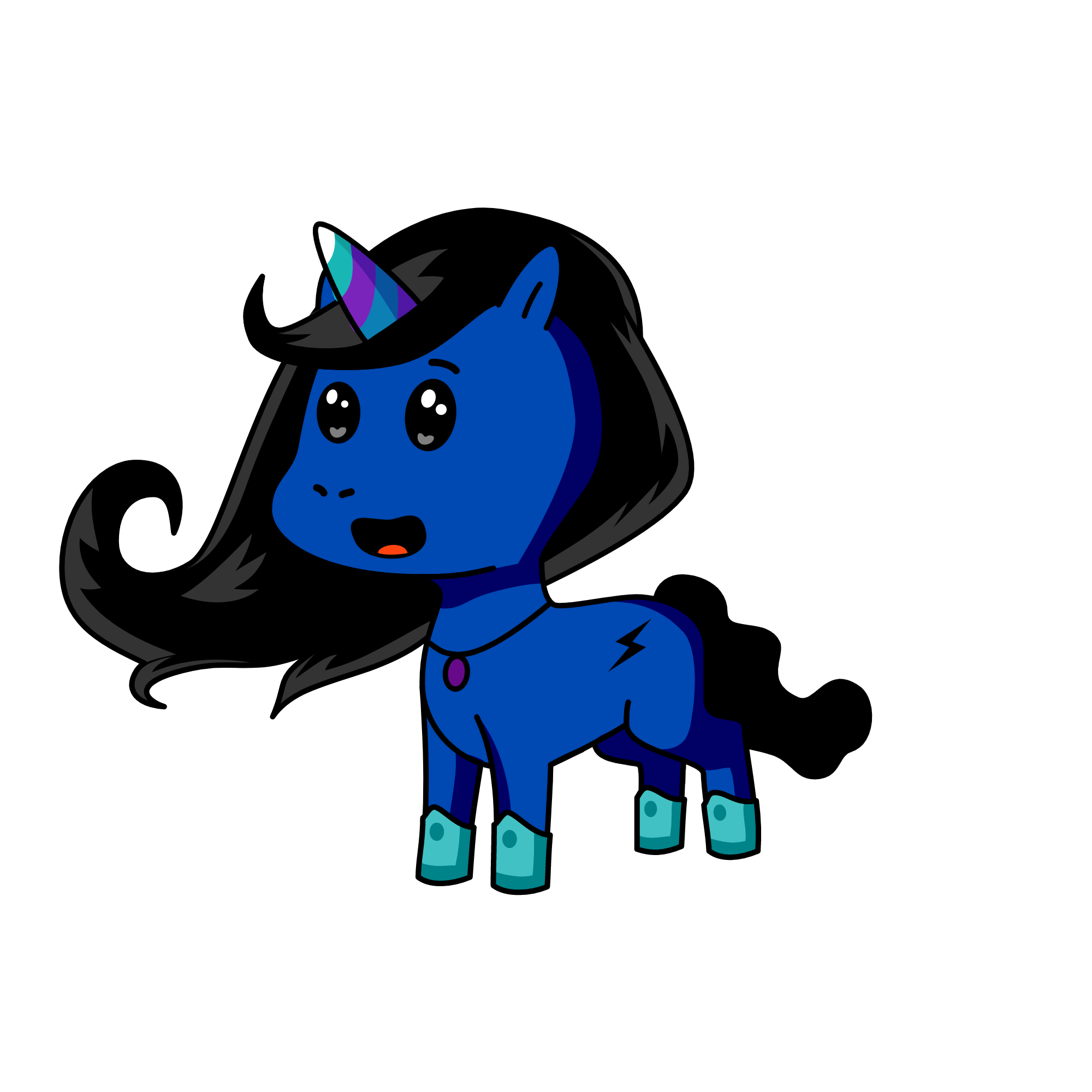 Midnight thunder, the unicorn