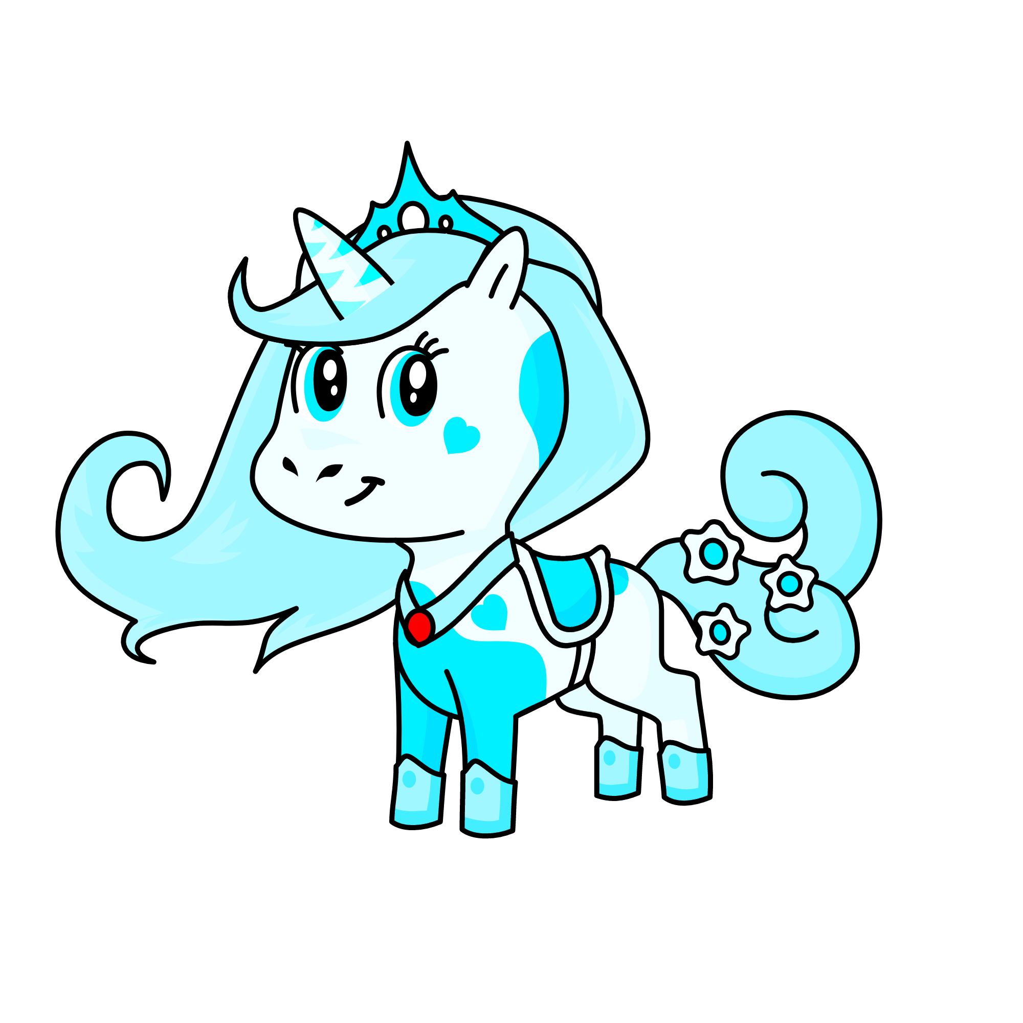 Cinderella, the unicorn