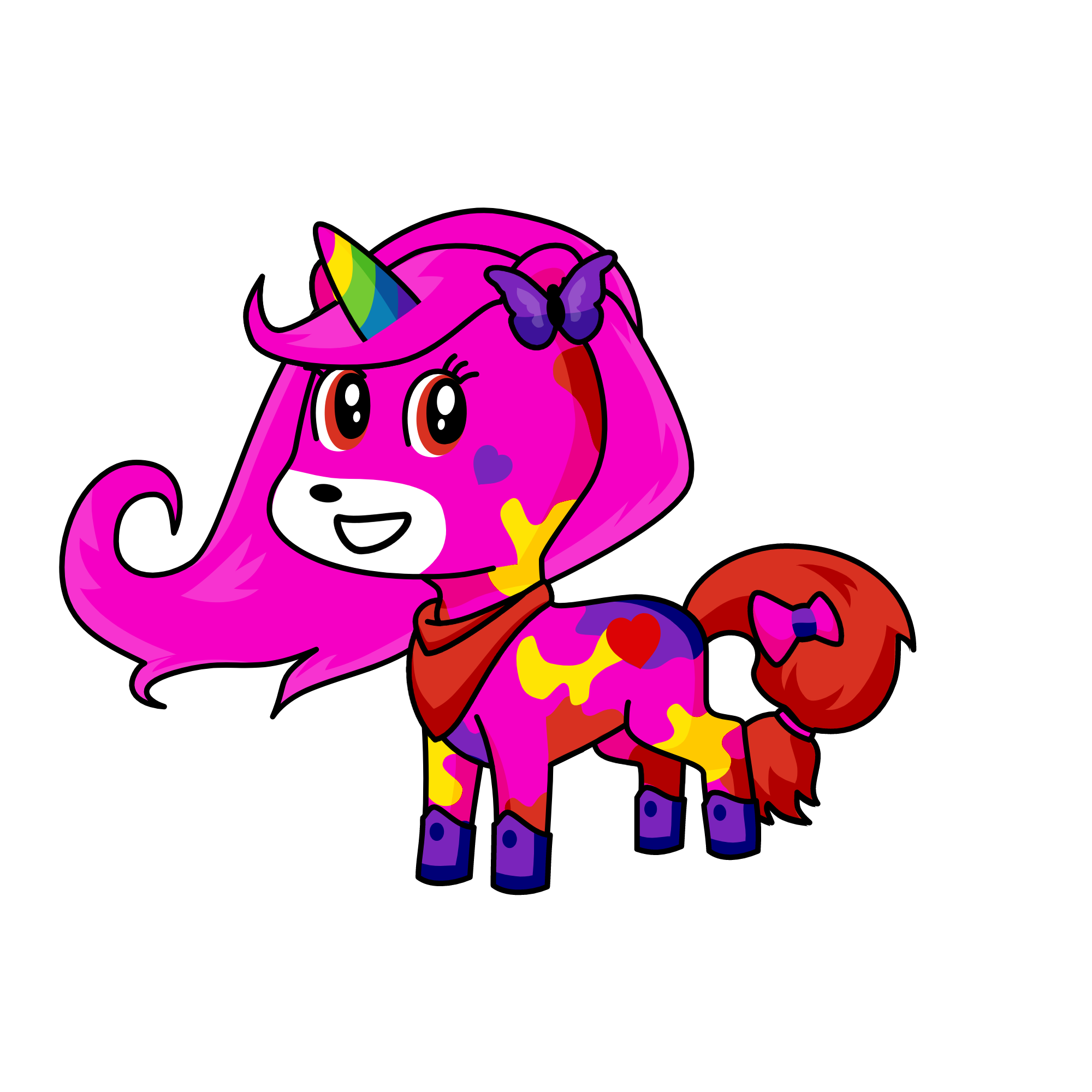 Pinky, the unicorn