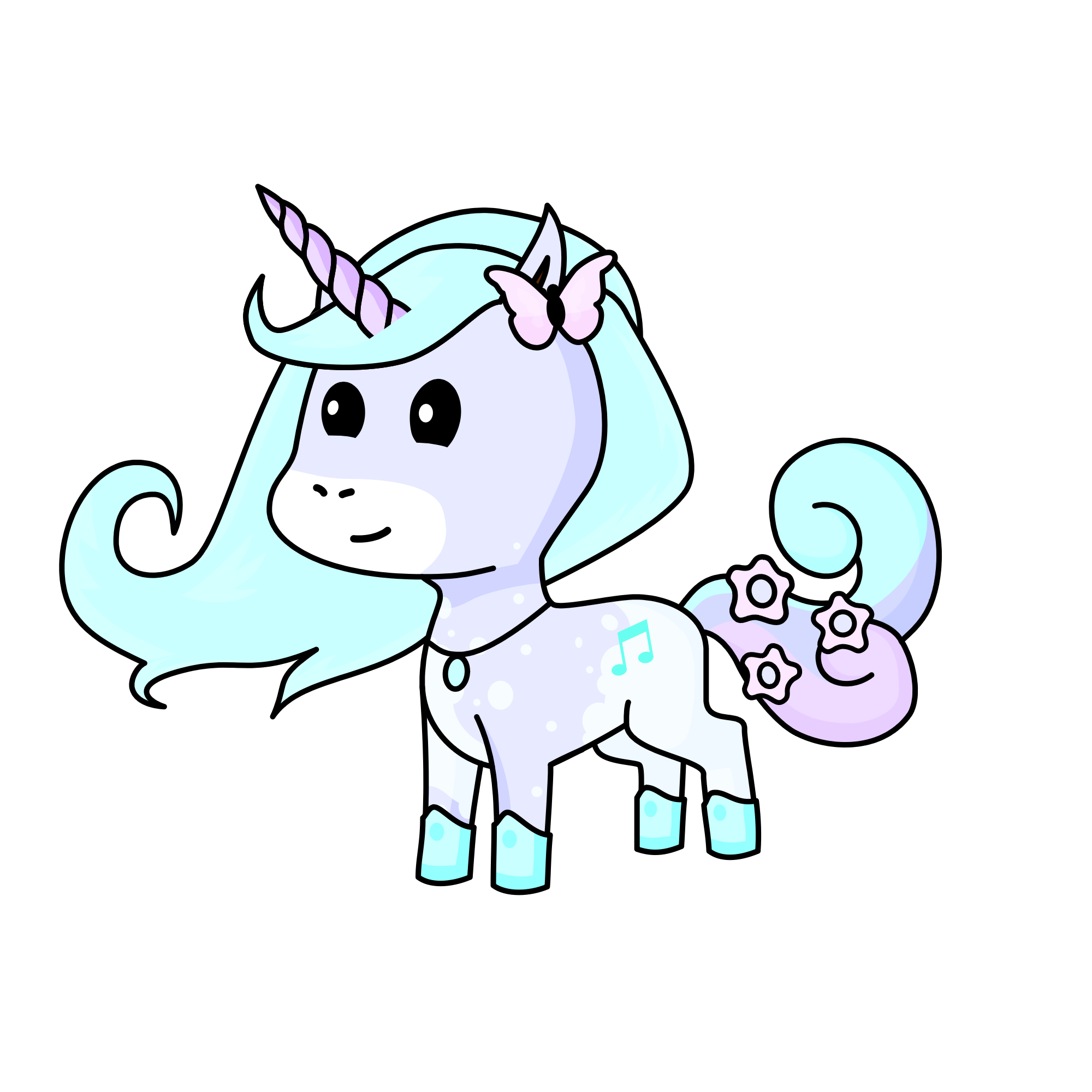 Snowind , the unicorn