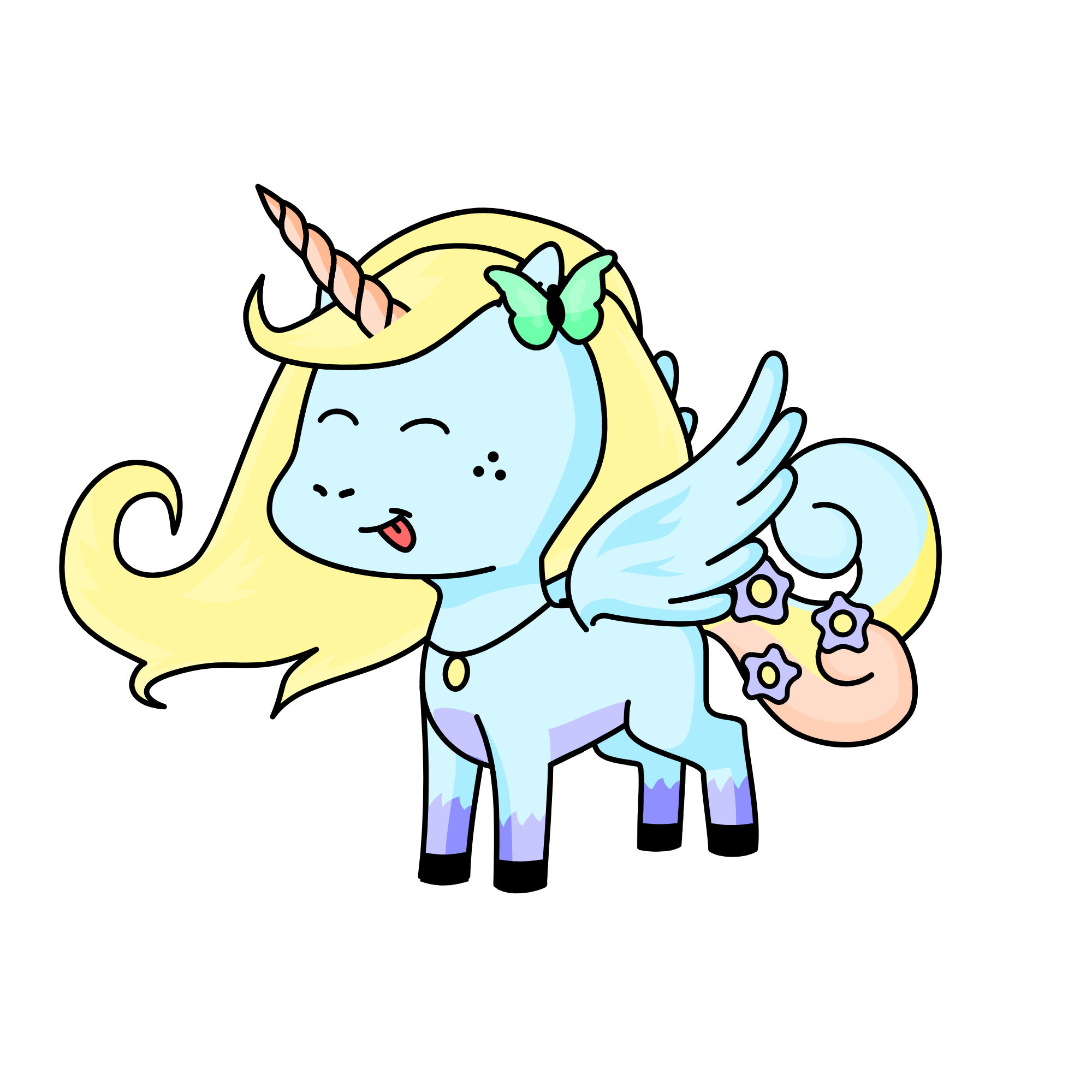 Rosegold, the unicorn