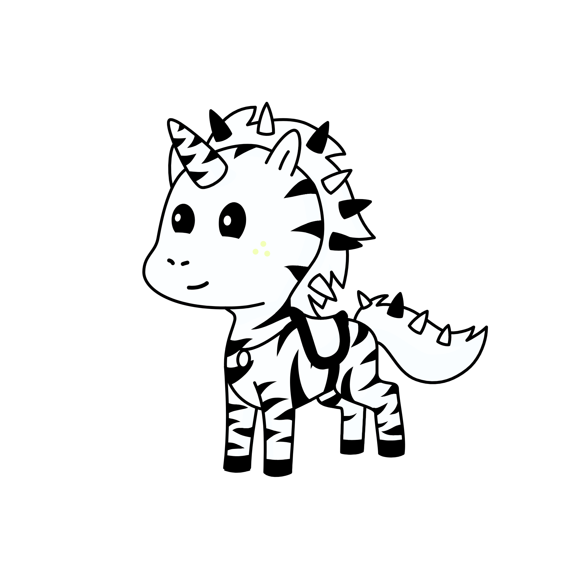 LILA ZEBRA, the unicorn