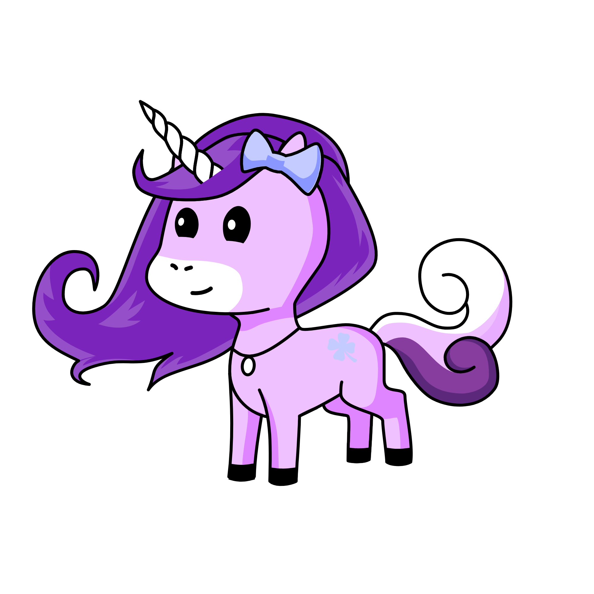 Purple Love, the unicorn