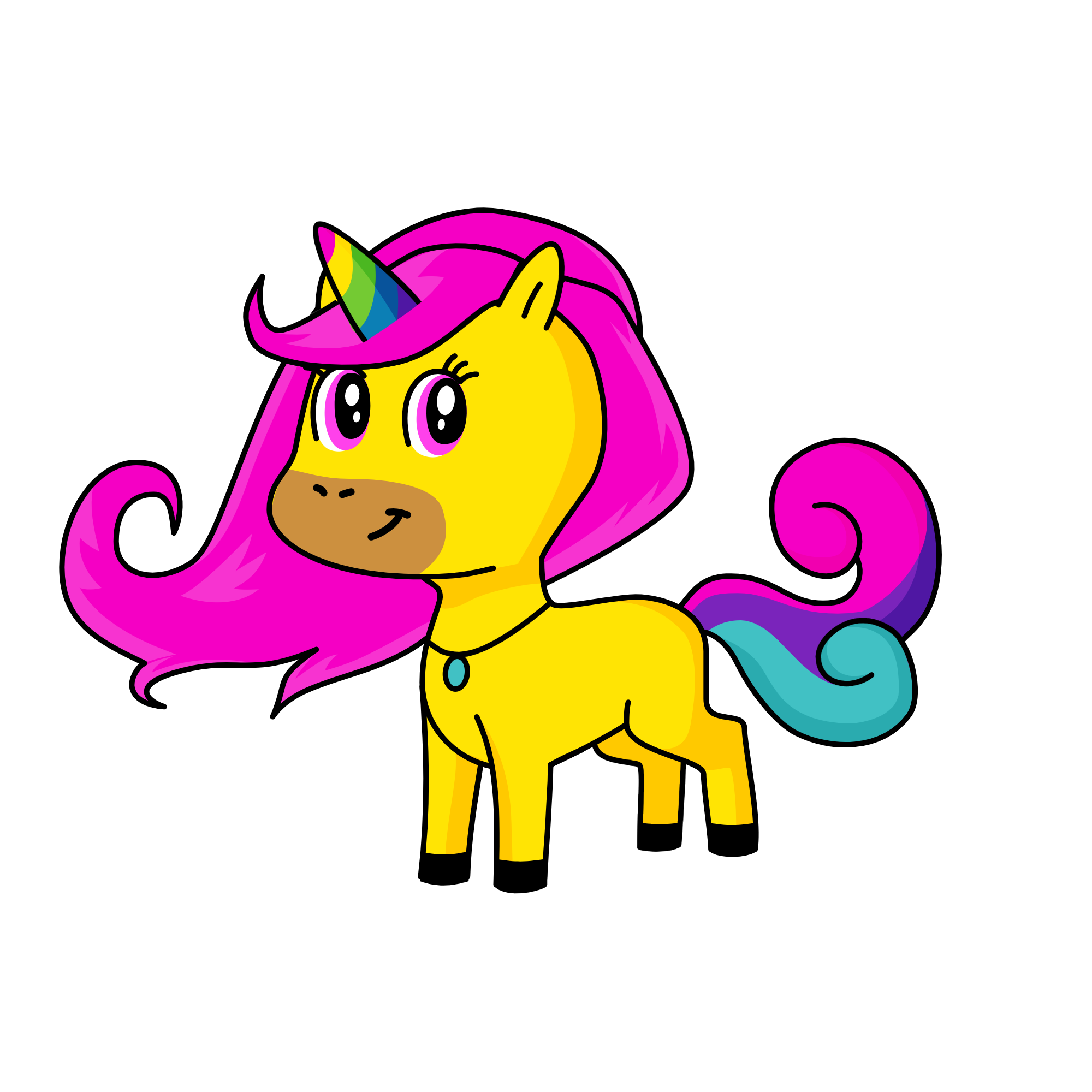 bluey, the unicorn