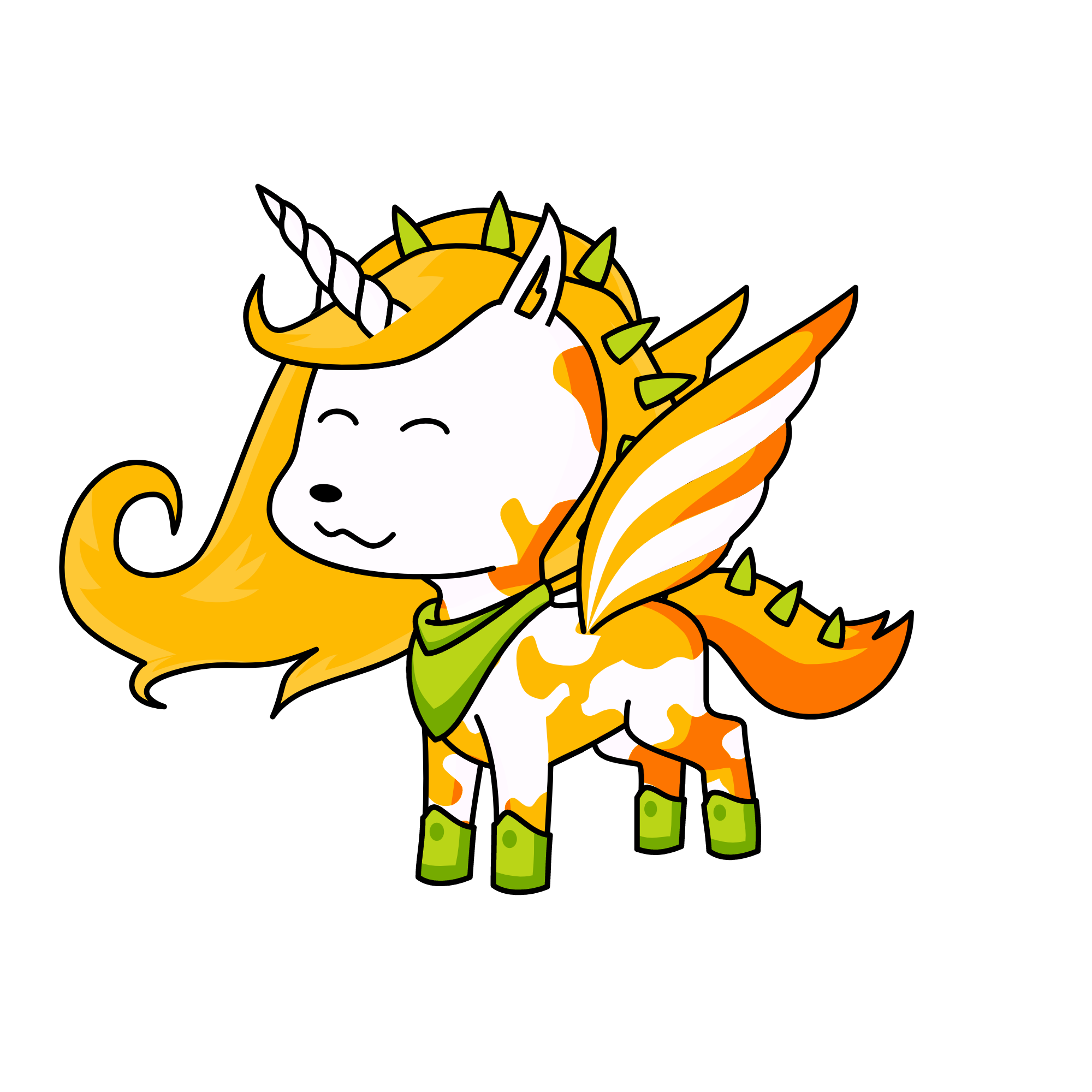 Banana Yellow, the unicorn
