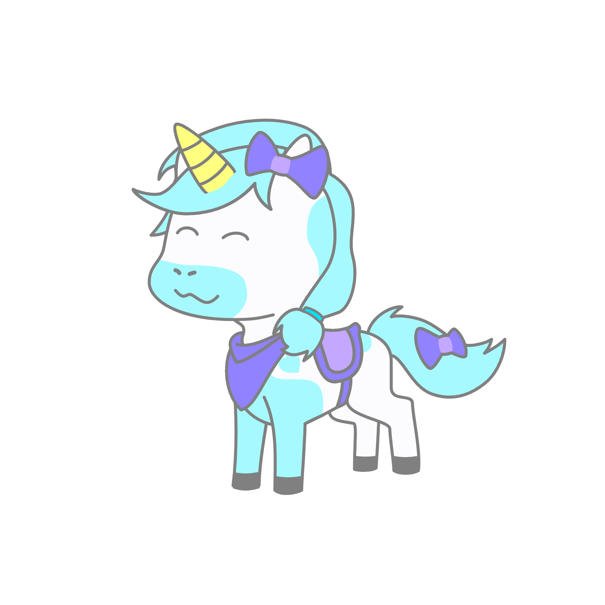 ≧﹏≦, the unicorn