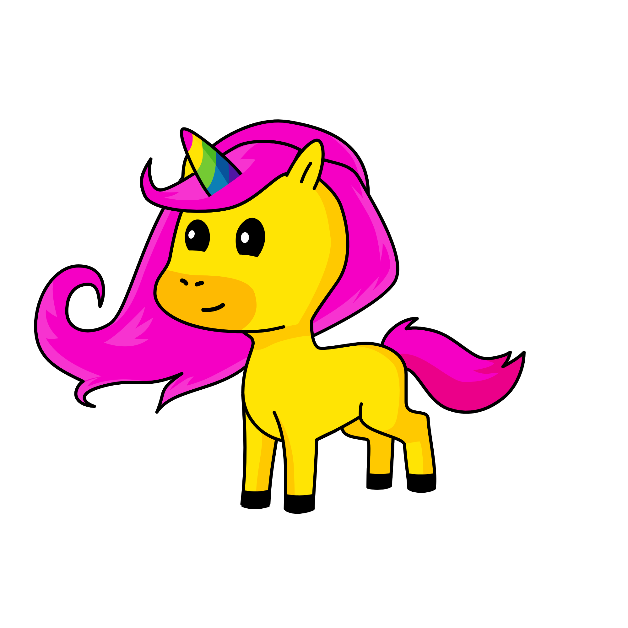 pink tulip, the unicorn