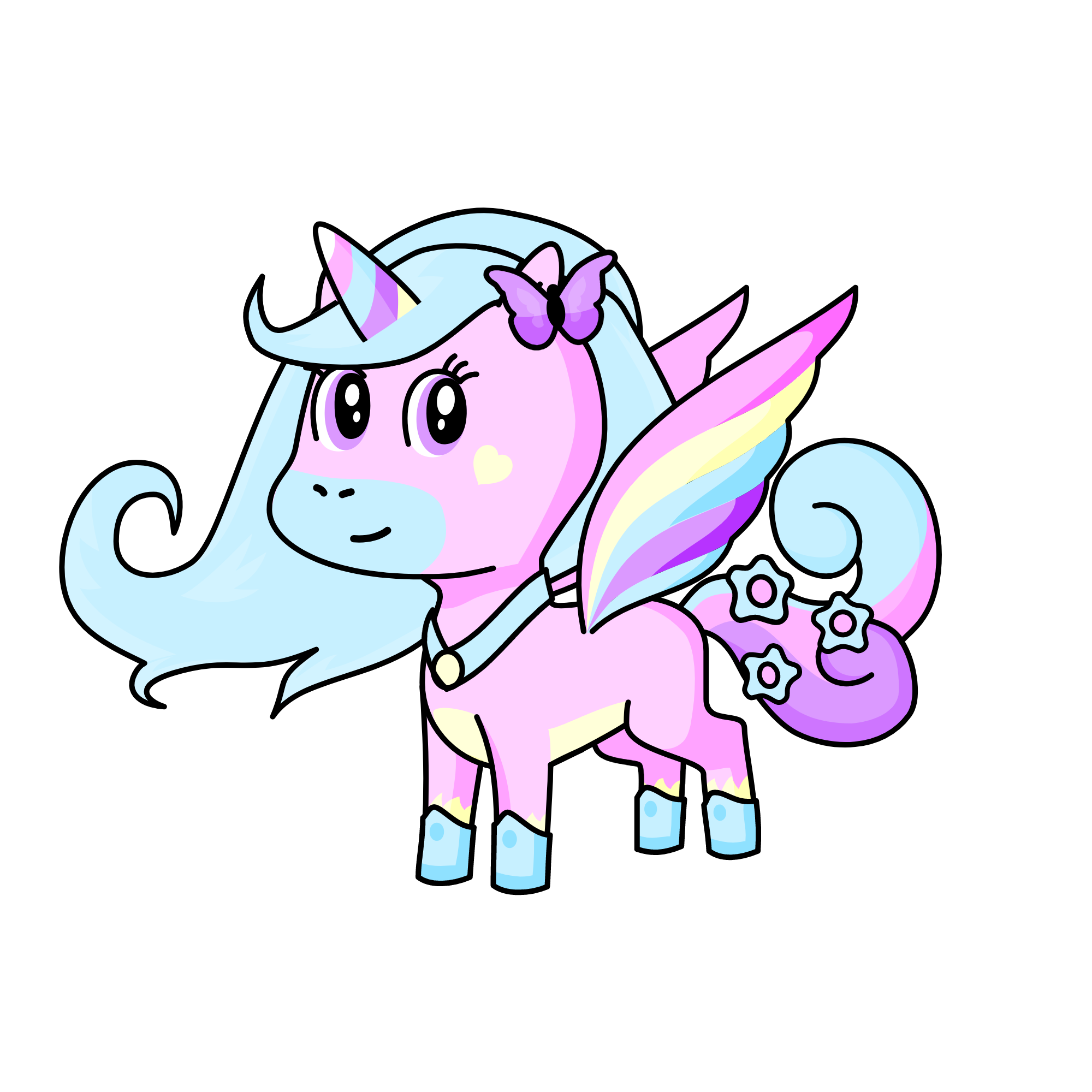 pastel, the unicorn