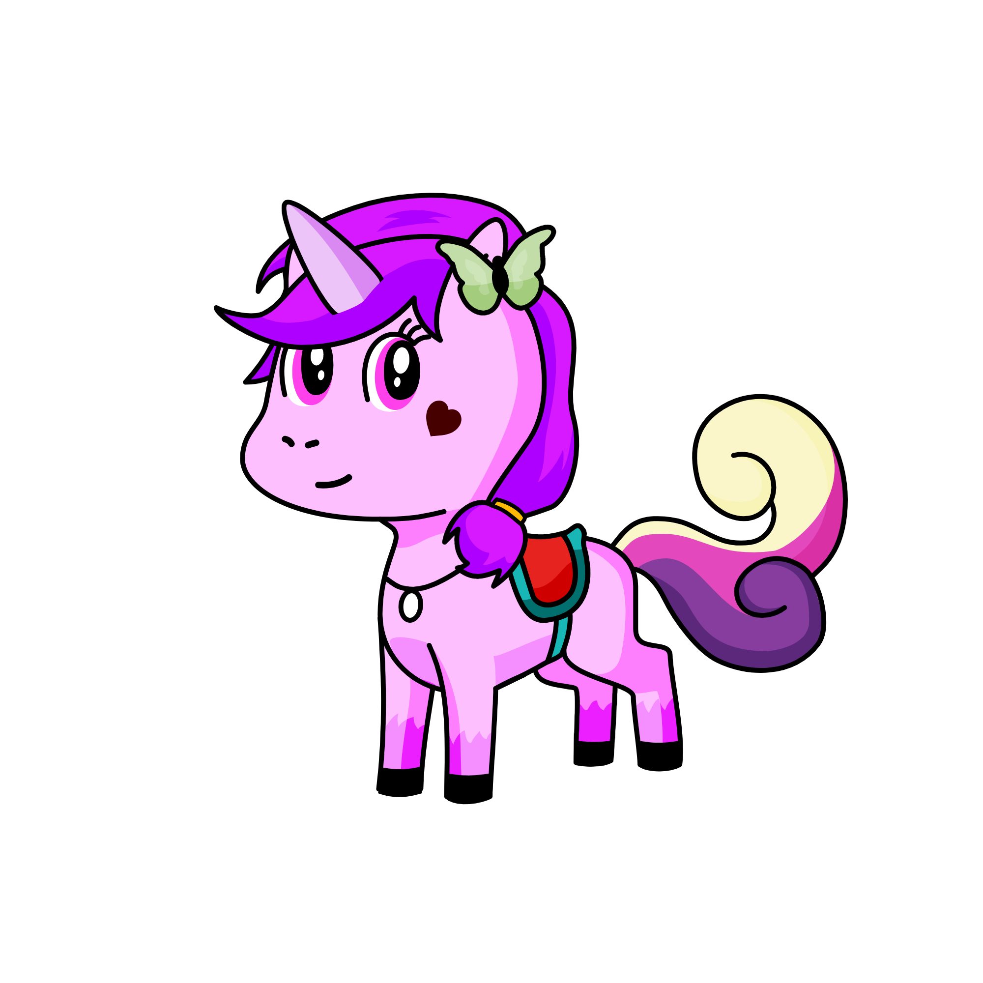 Rainbow Queen, the unicorn