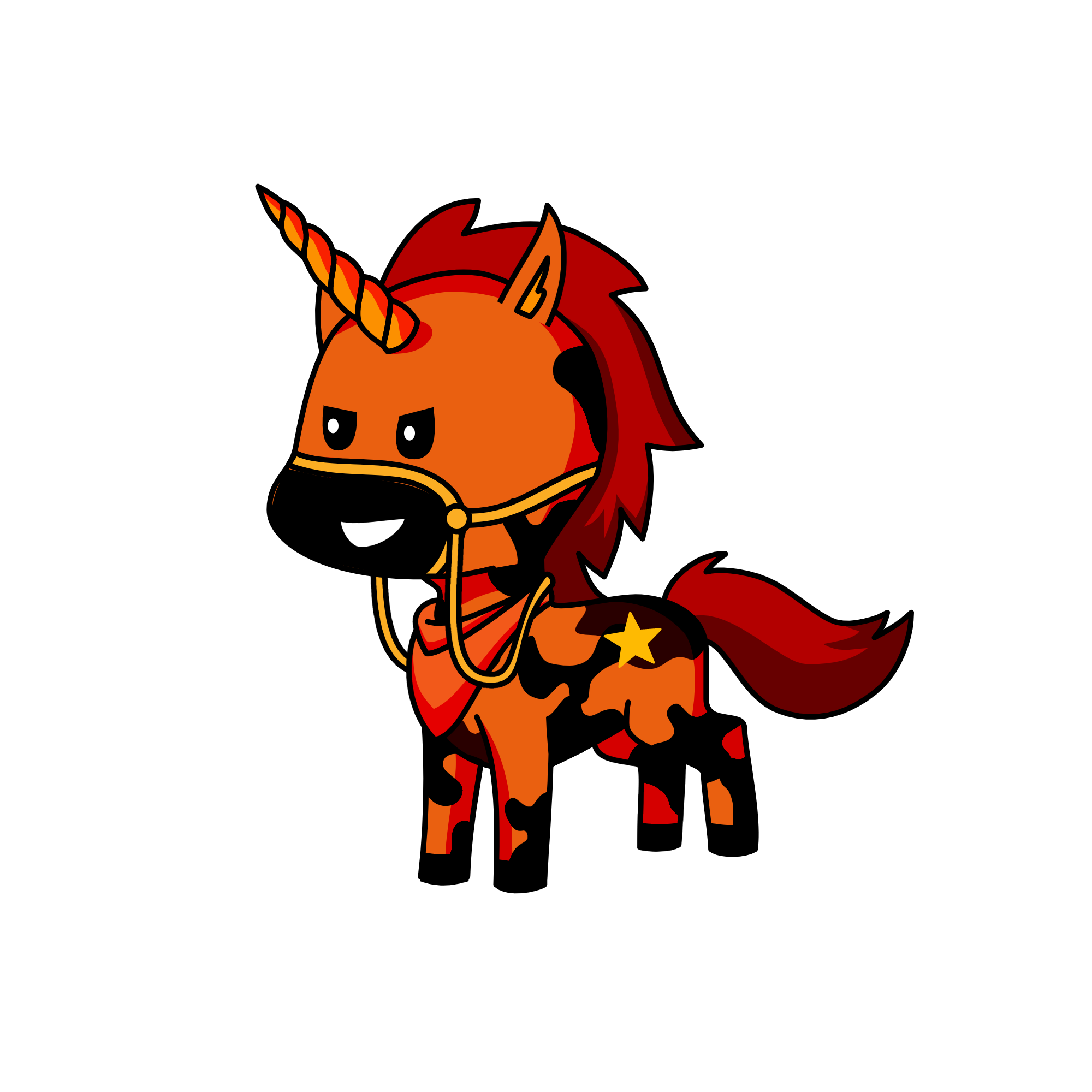 flame pony, the unicorn